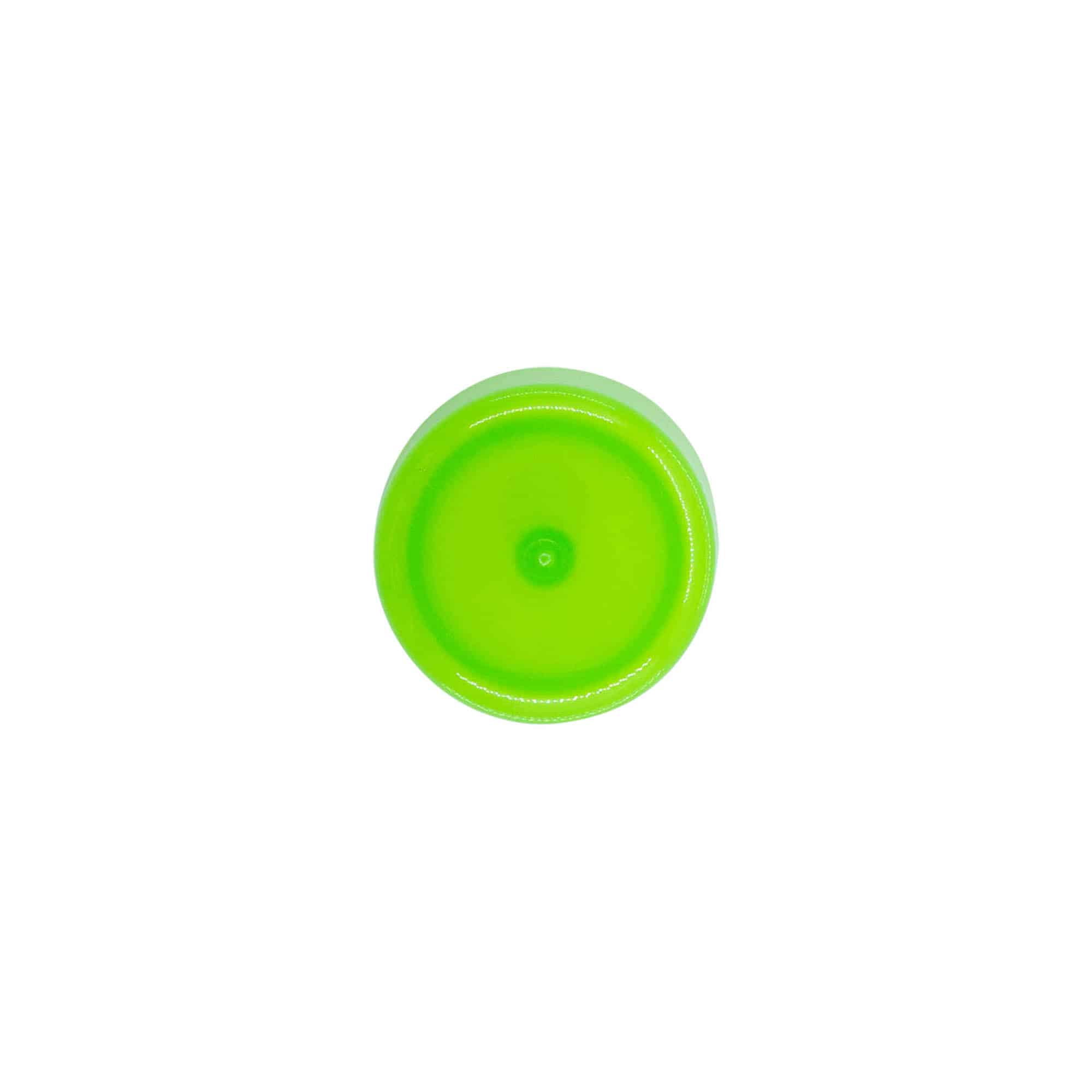 Tapa de rosca con inserto para jeringa, plástico PP, verde, para boquilla: 24/410