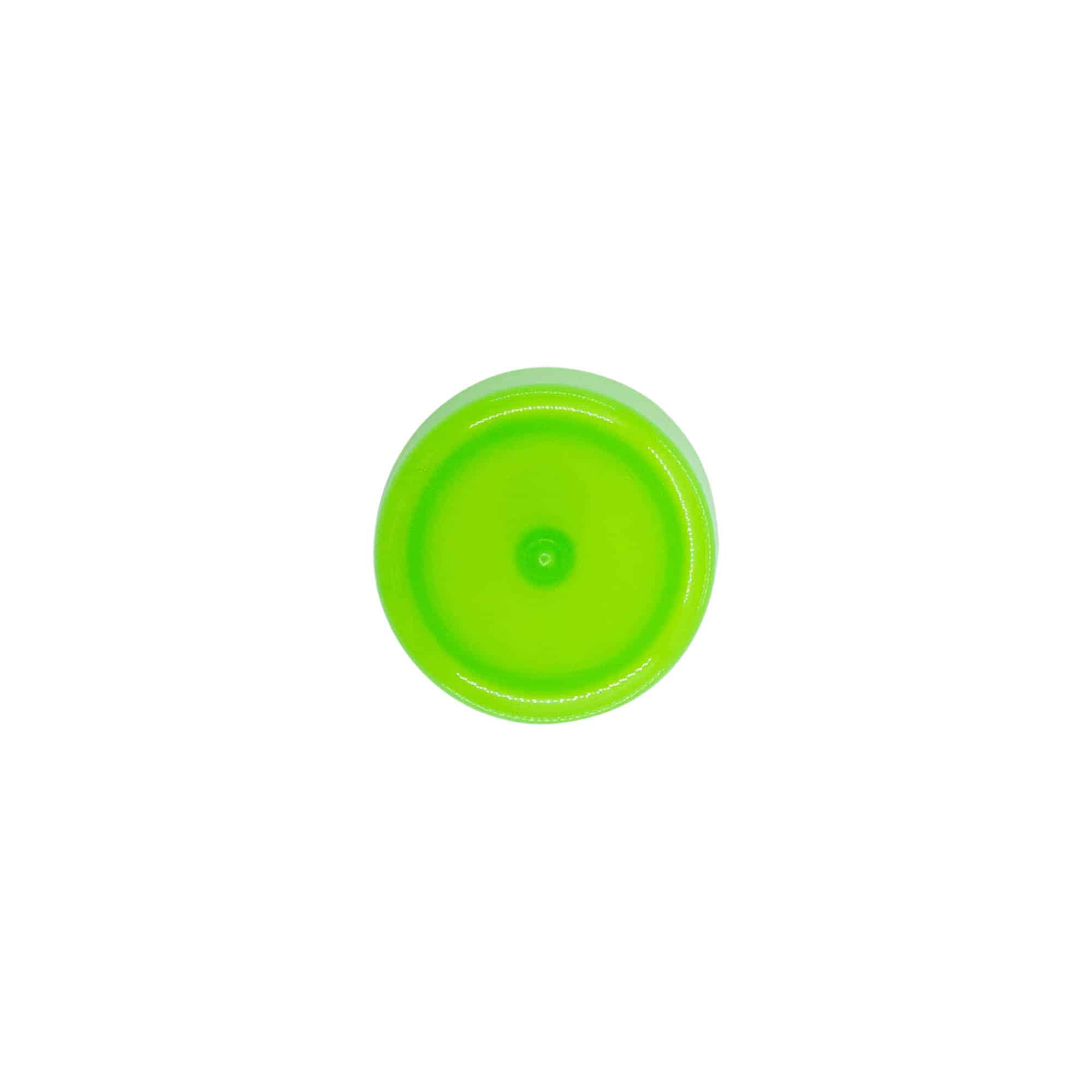 Tapa de rosca con inserto para jeringa, plástico PP, verde, para boquilla: 24/410