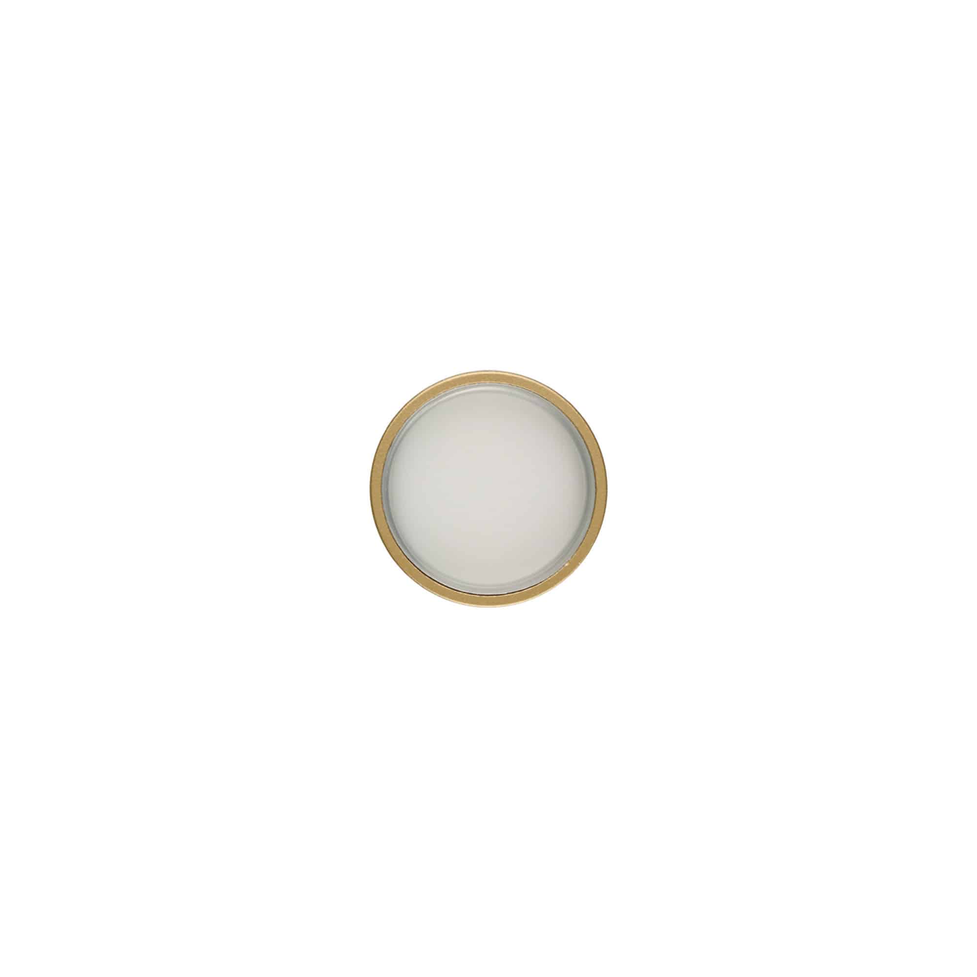 Tapón de rosca, plástico ABS, dorado mate, para boca: GPI 33/400
