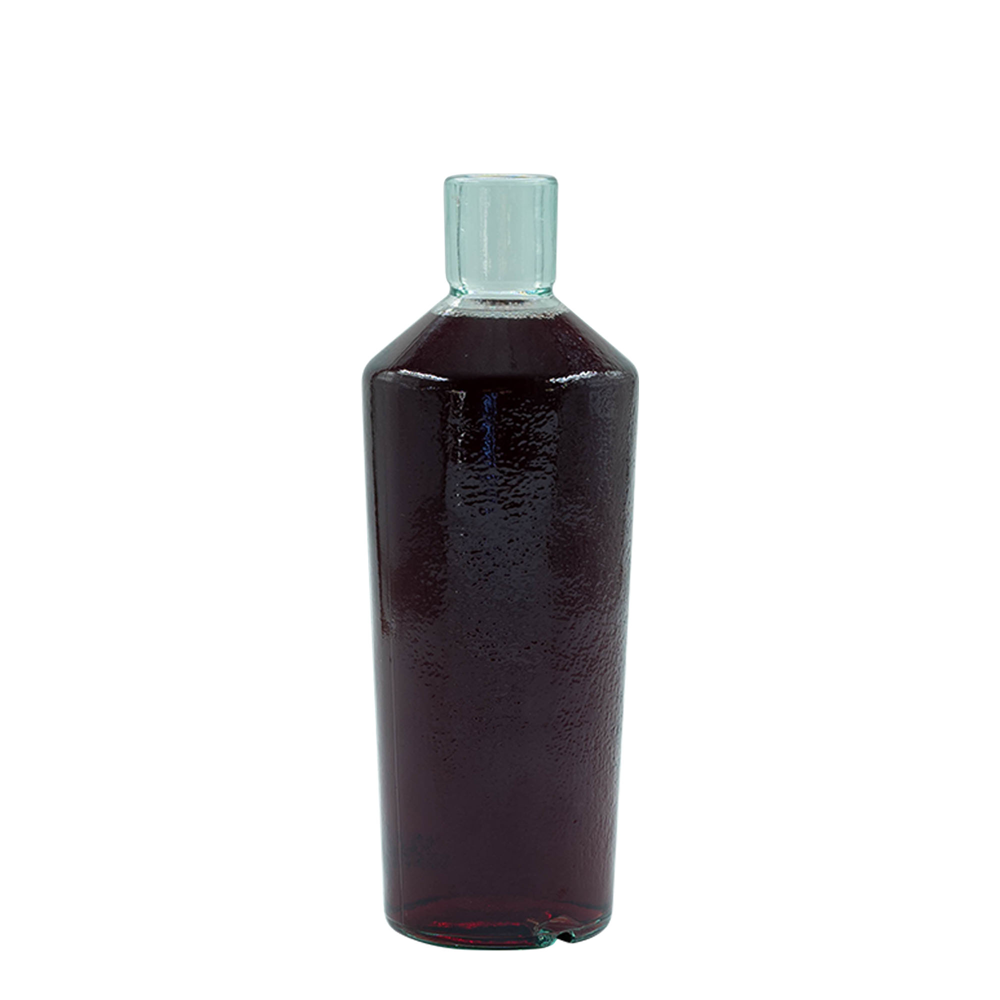 Botella de vidrio «Primal» de 700 ml, boca: corcho, fabricada de forma salvaje