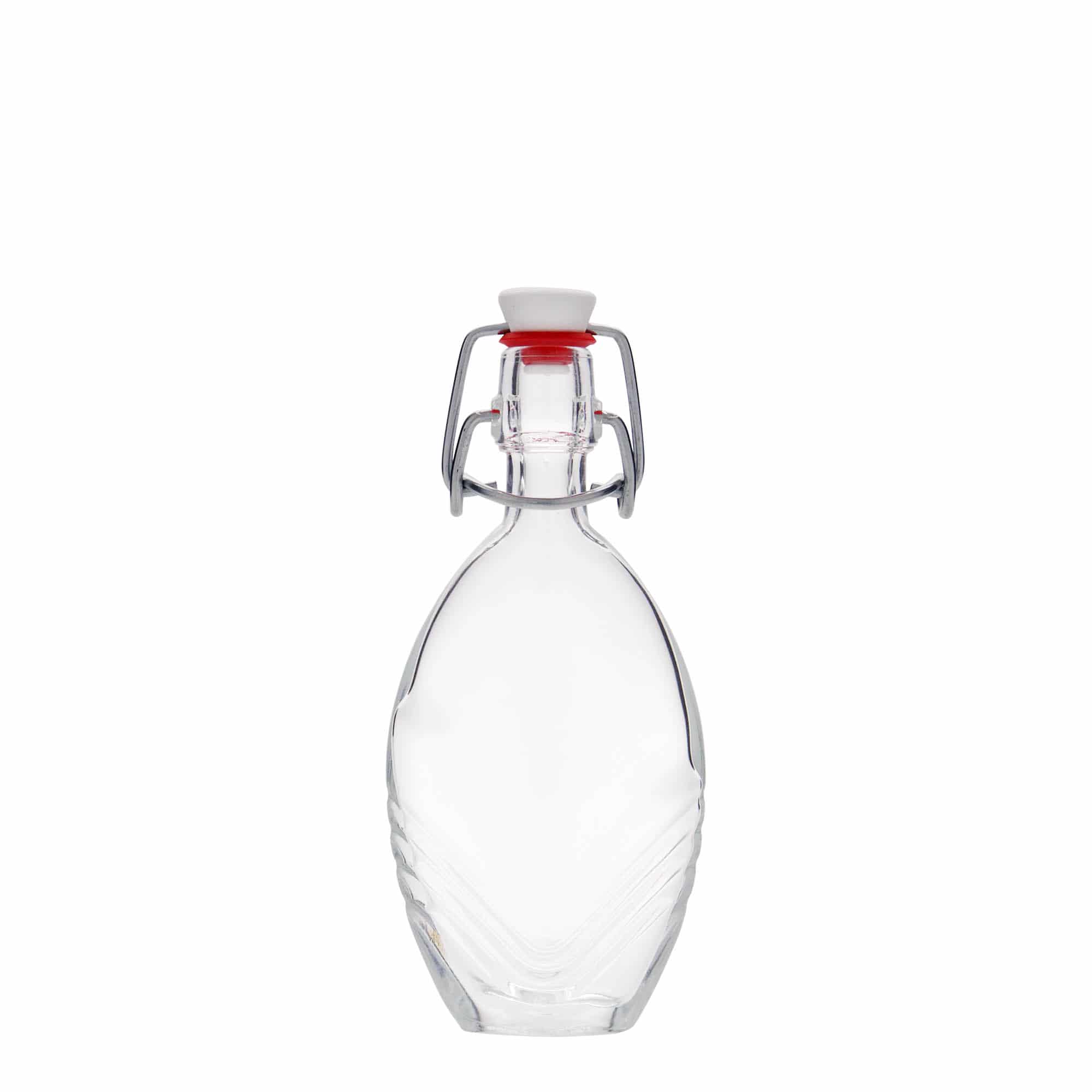 Botella de vidrio 'Florence' de 40 ml, ovalada, boca: tapón mecánico