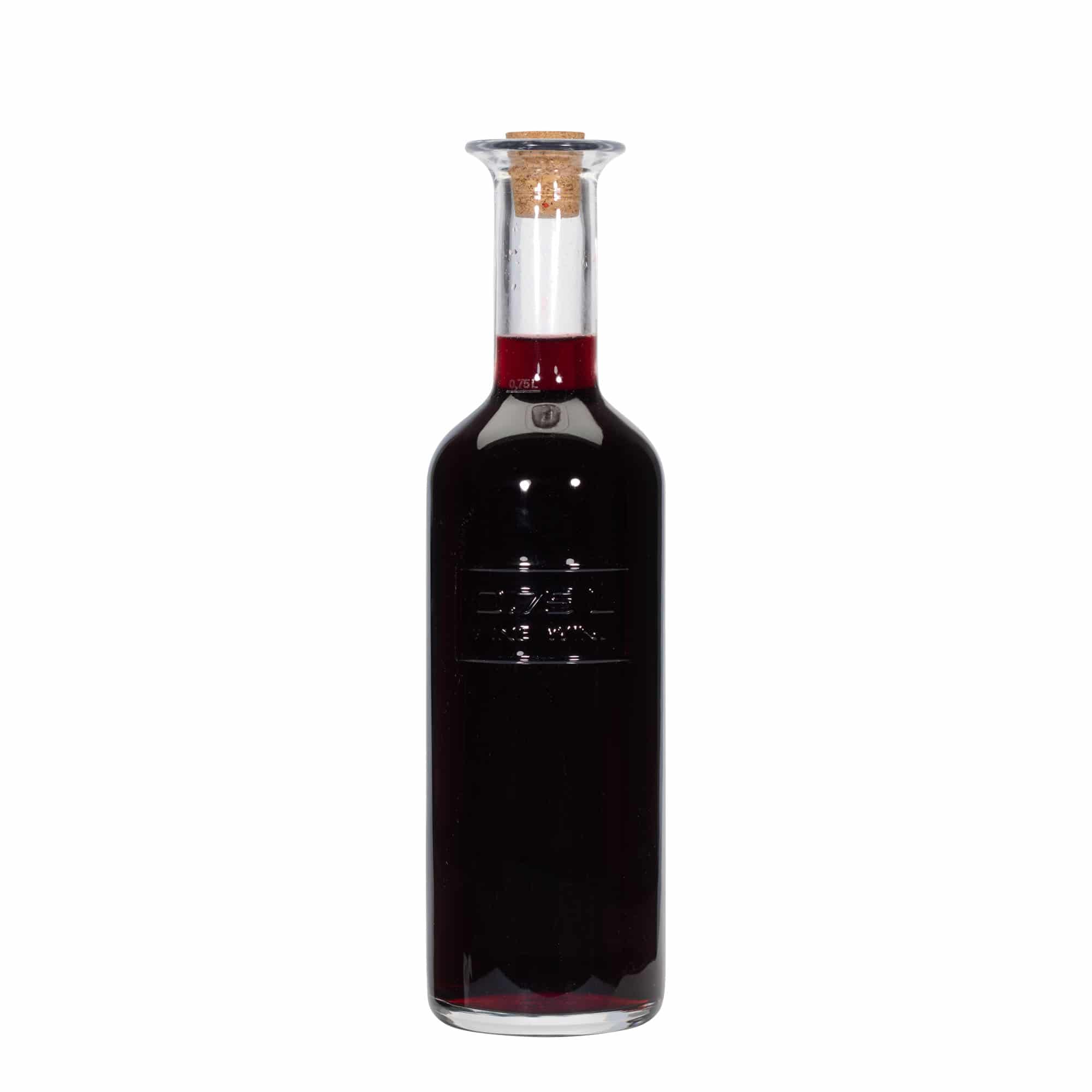 Botella de vidrio 'Optima Fine Wine' de 750 ml, boca: corcho
