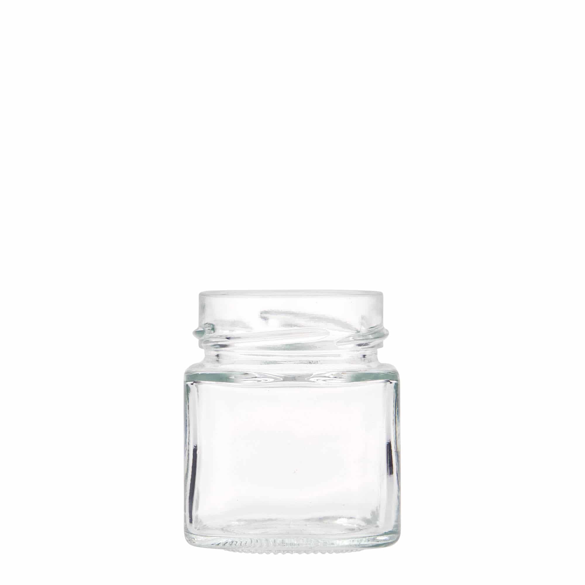156 ml vaso cuadrado 'Funny', boca: Deep-Twist-Off (DTO 58)
