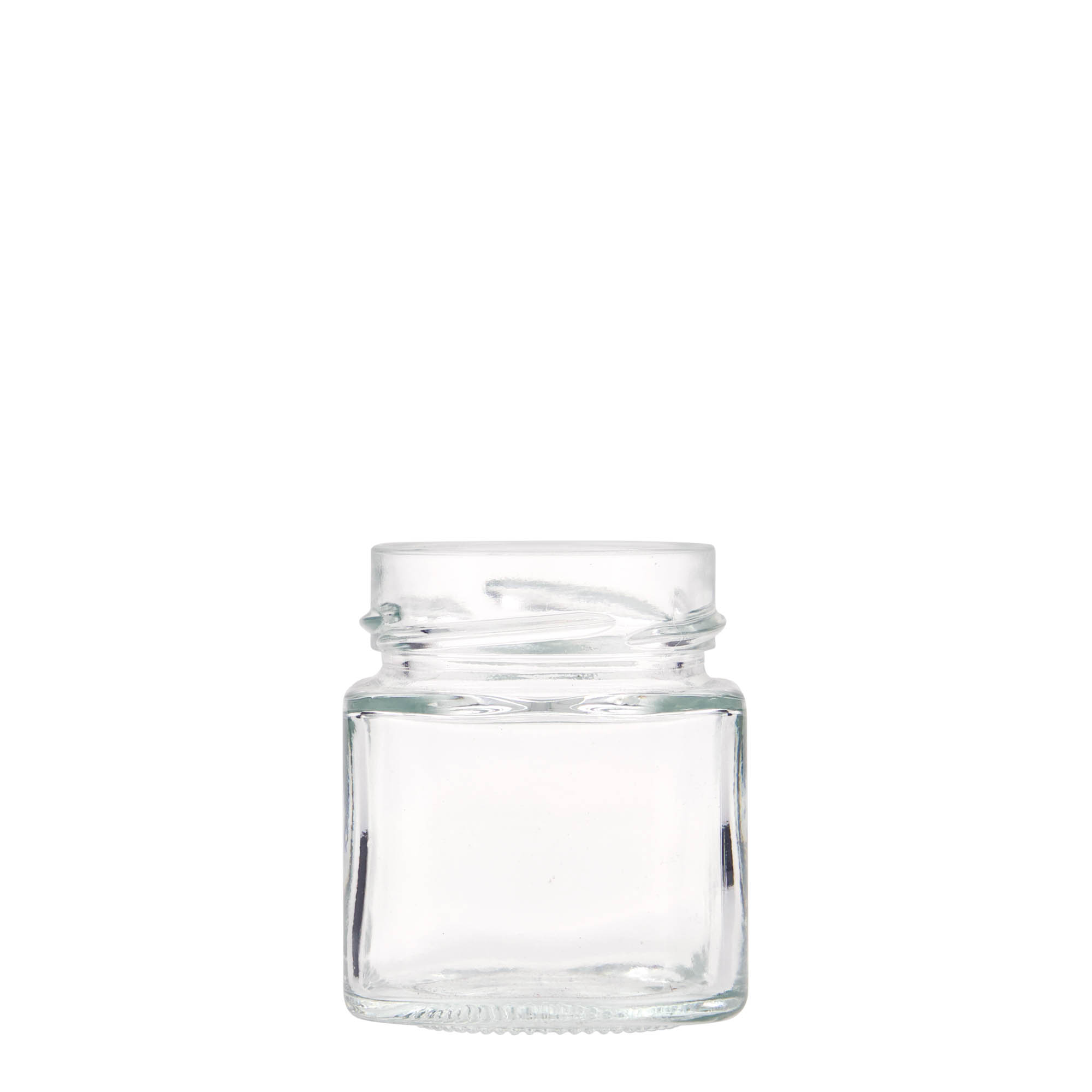 156 ml vaso cuadrado «Funny», boca: Deep-Twist-off (DTO 58)