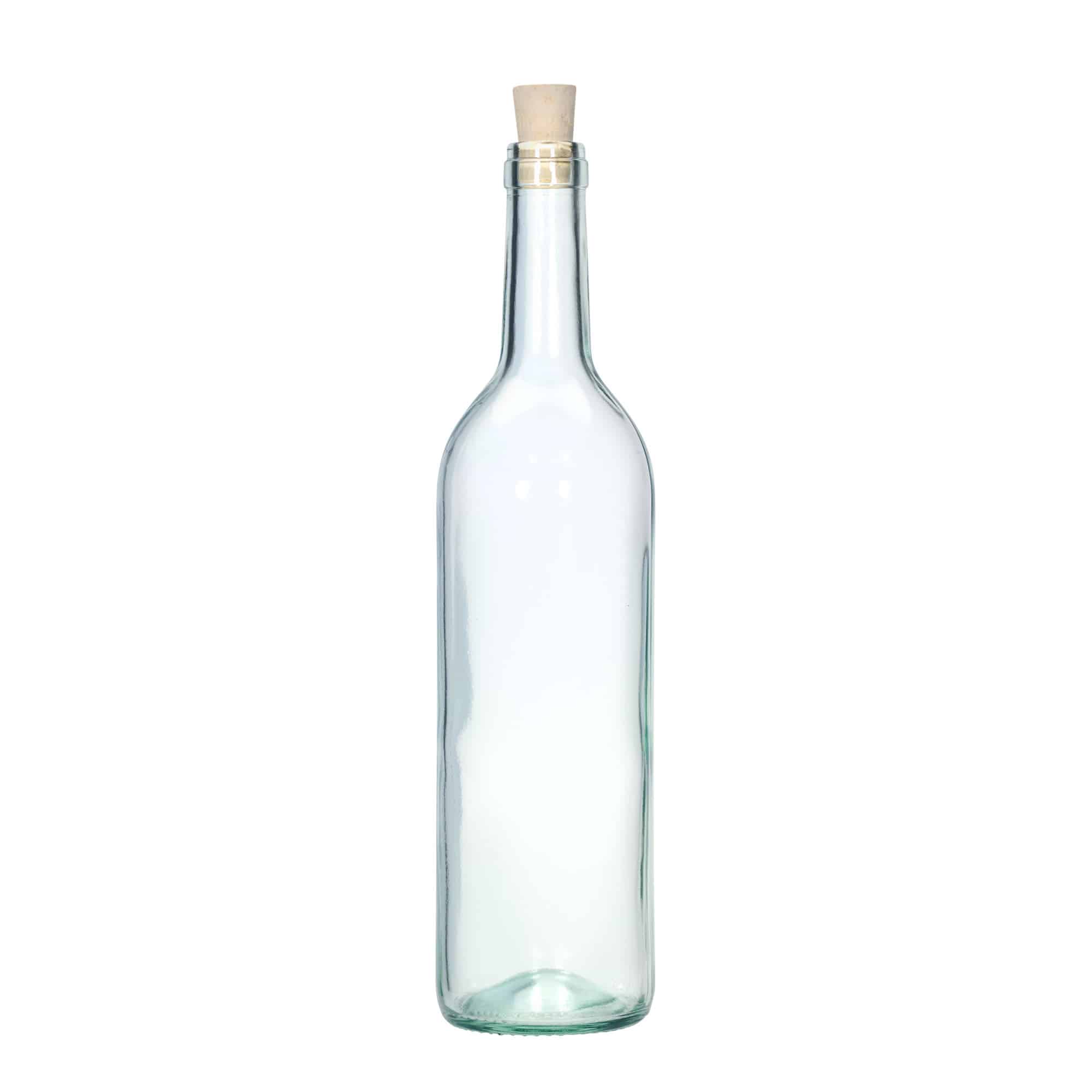 Botella de vidrio de 750 ml «Bordeaux Tradition», boca: corcho