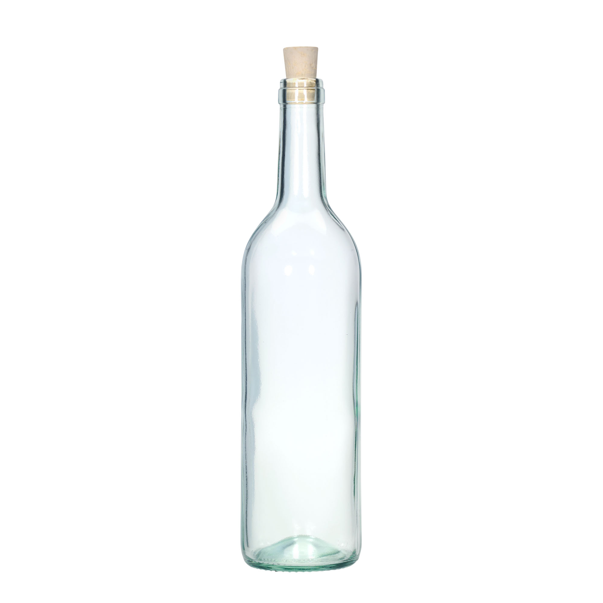 Botella de vidrio de 750 ml «Bordeaux Tradition», boca: corcho