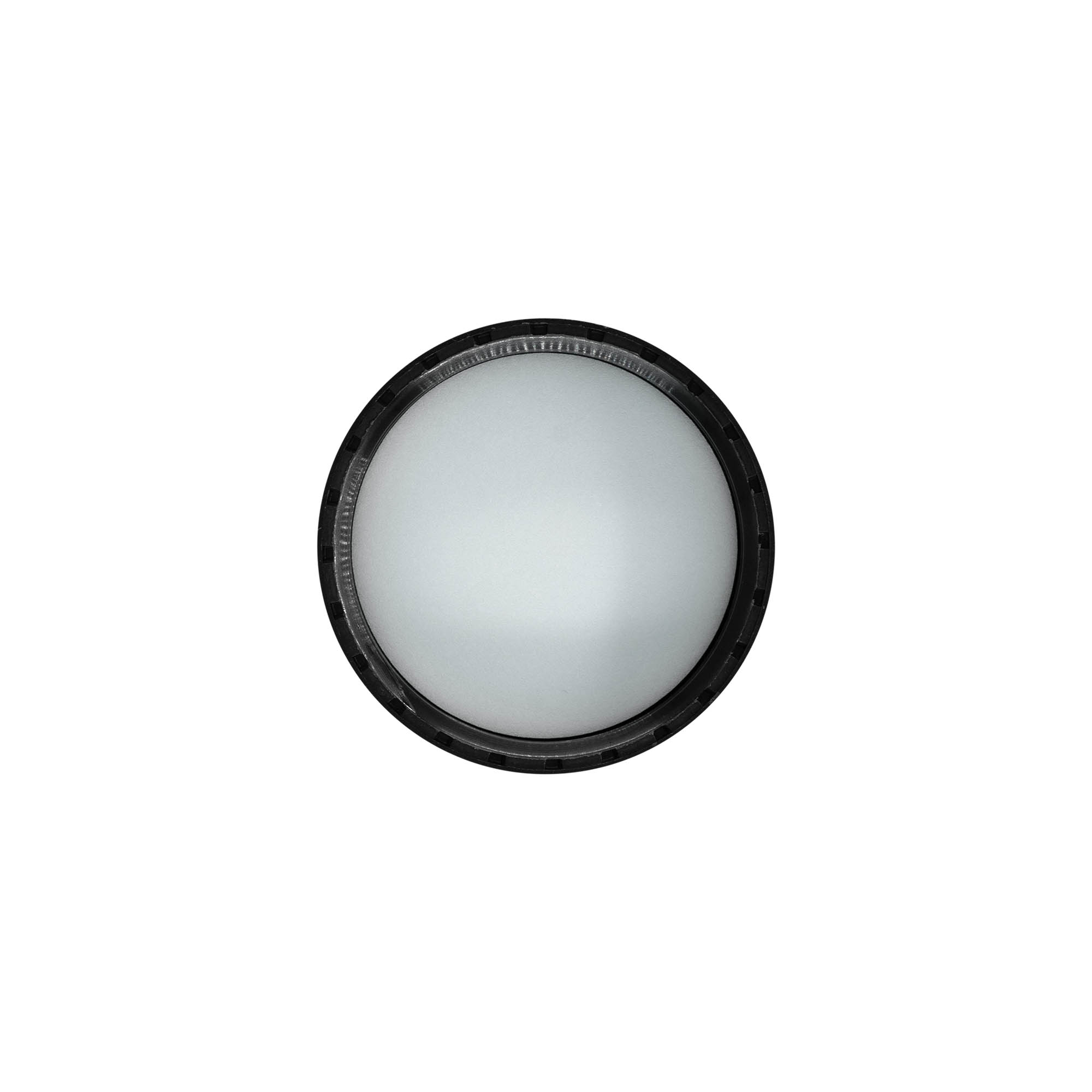 Tapa roscada con inserto de EPE, plástico PP, negro, para boca: DIN 60 Tapa roscada con inserto de EPE, plástico PP, negro, para boca: DIN 60