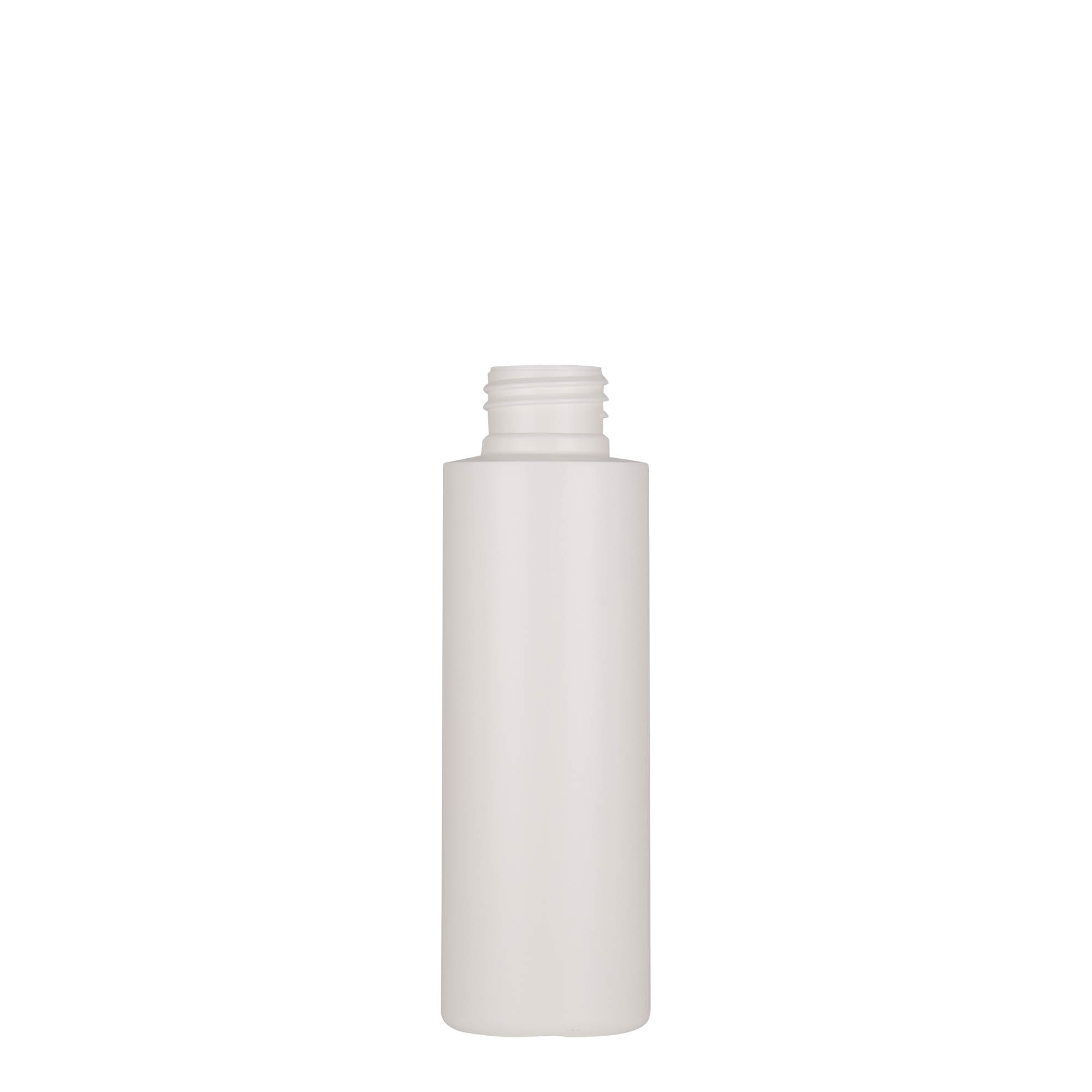 Botella de plástico 'Pipe' de 100 ml, Green HDPE, blanco, boca: 24/410 Botella de plástico 'Pipe' de 100 ml, Green HDPE, blanco, boca: 24/410