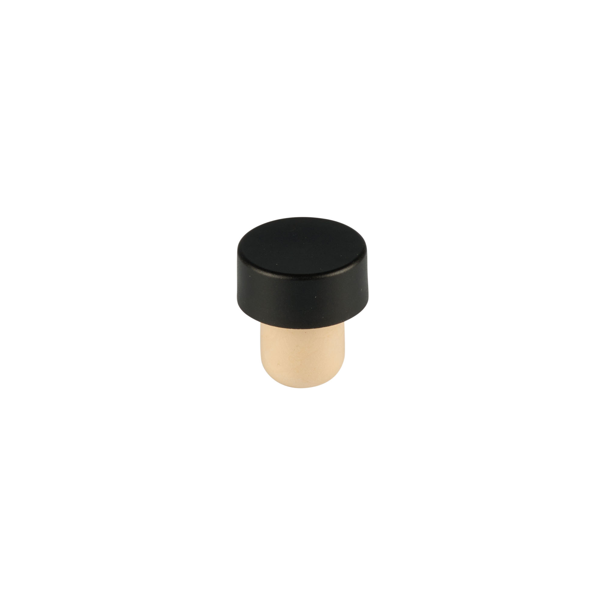 Tapón de corcho con asa 11 mm, madera, negro, para boca: corcho