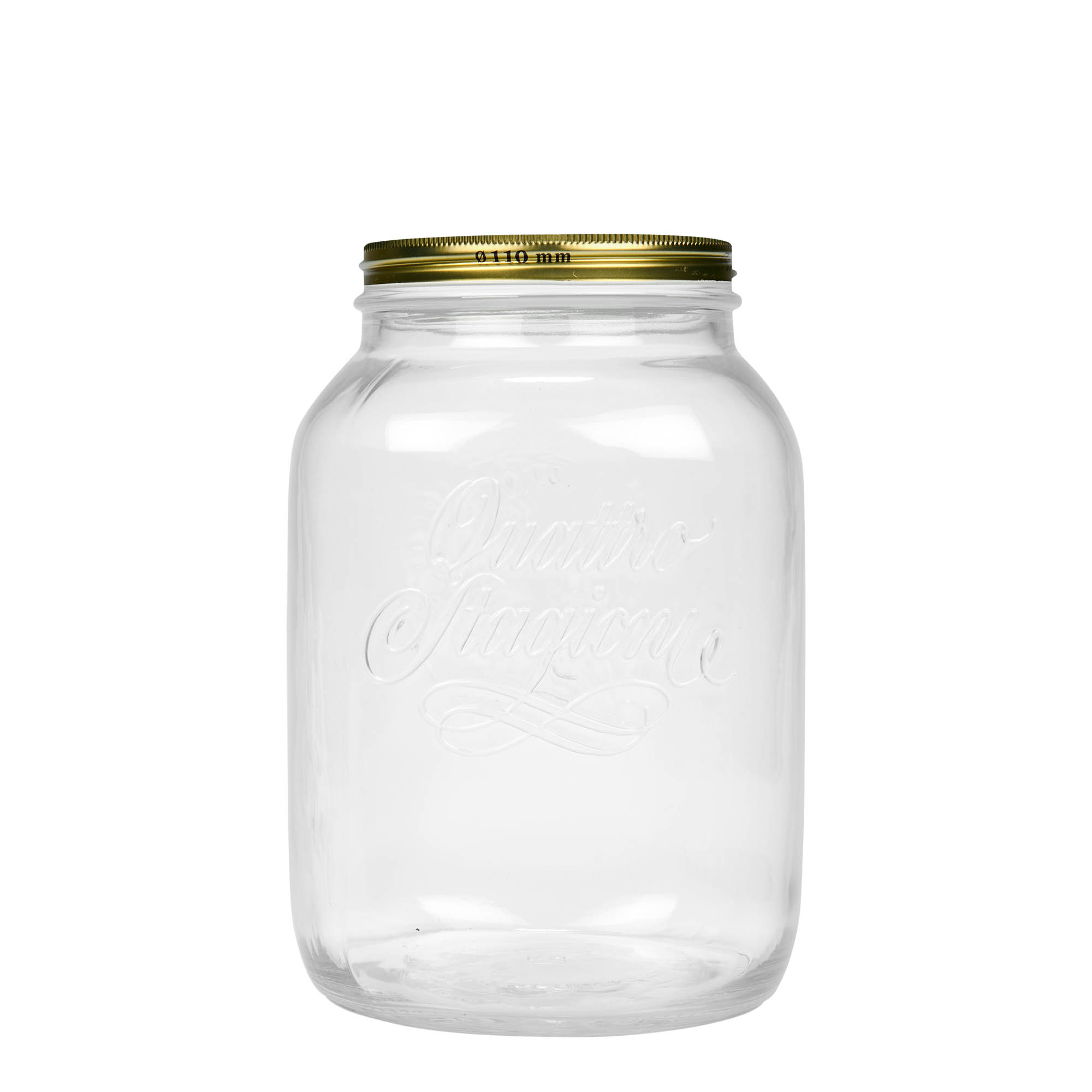 3.000 ml vidrio 'Quattro Stagioni', boca: tapa de rosca