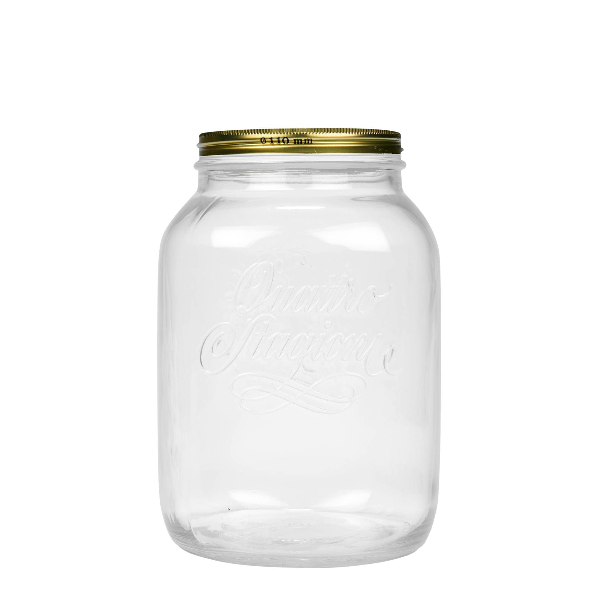 3.000 ml vidrio 'Quattro Stagioni', boca: tapa de rosca