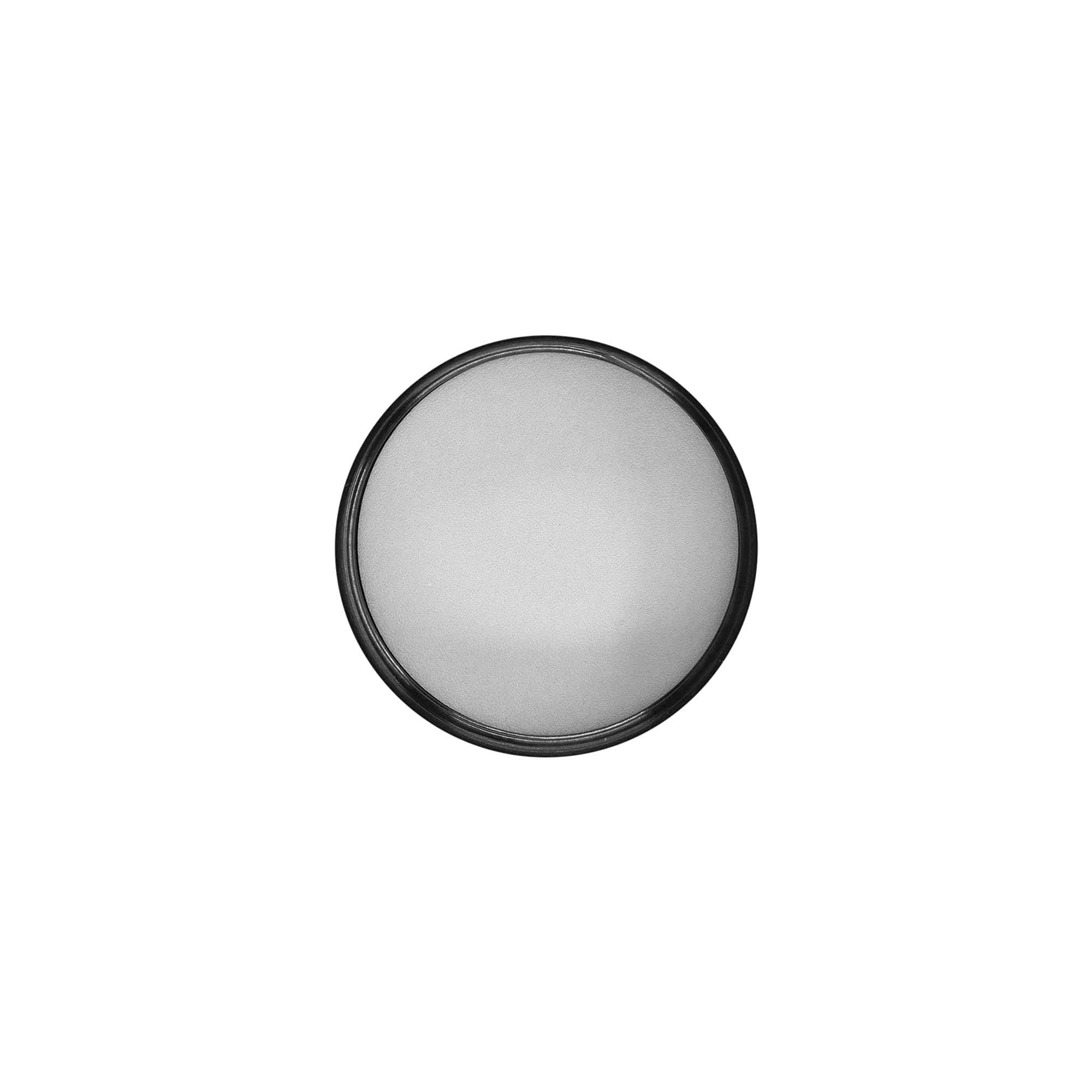 Tapa de rosca para 120 ml 'Brown Line', plástico HPM, negro
