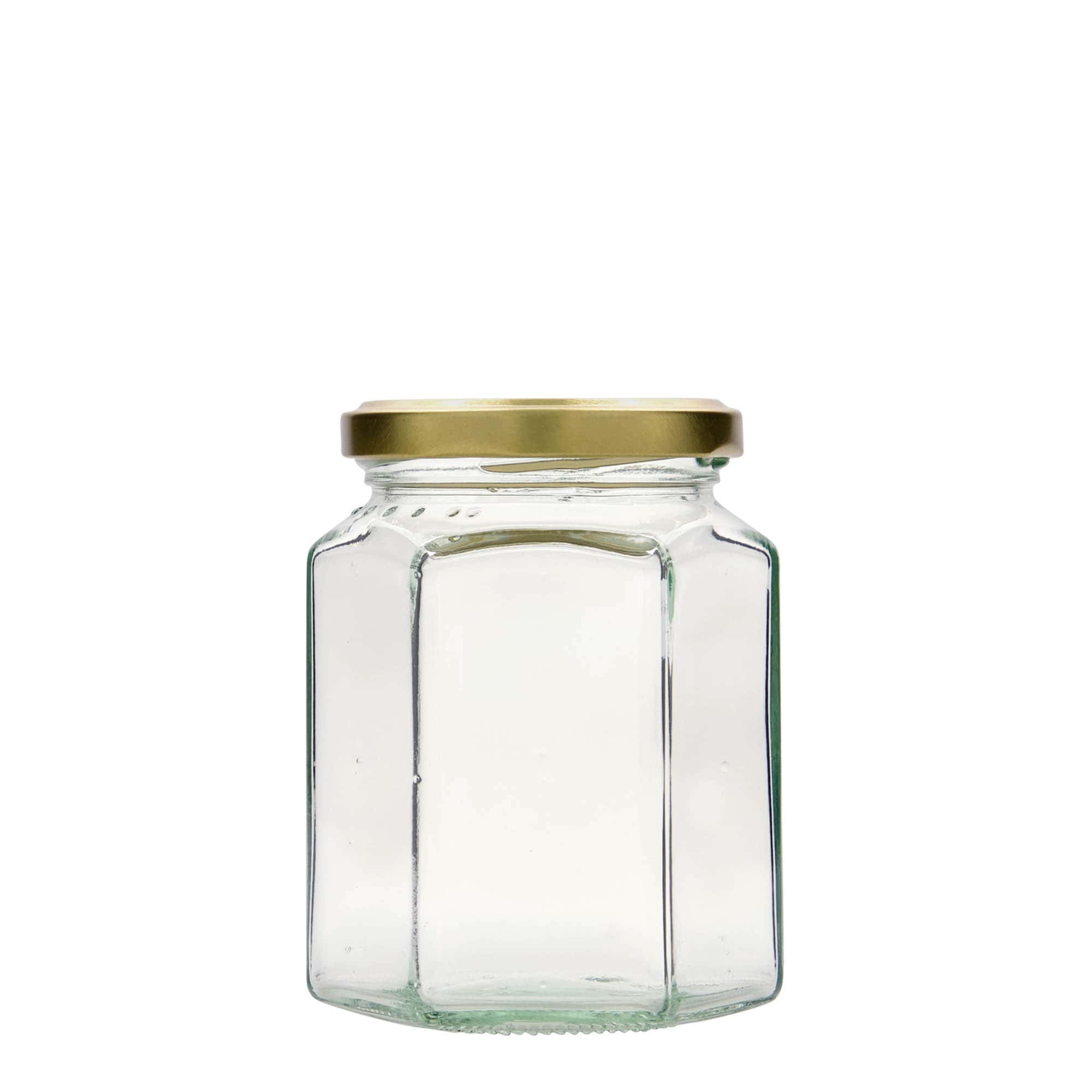 288 ml tarro hexagonal, boca: Twist-off (TO 63)