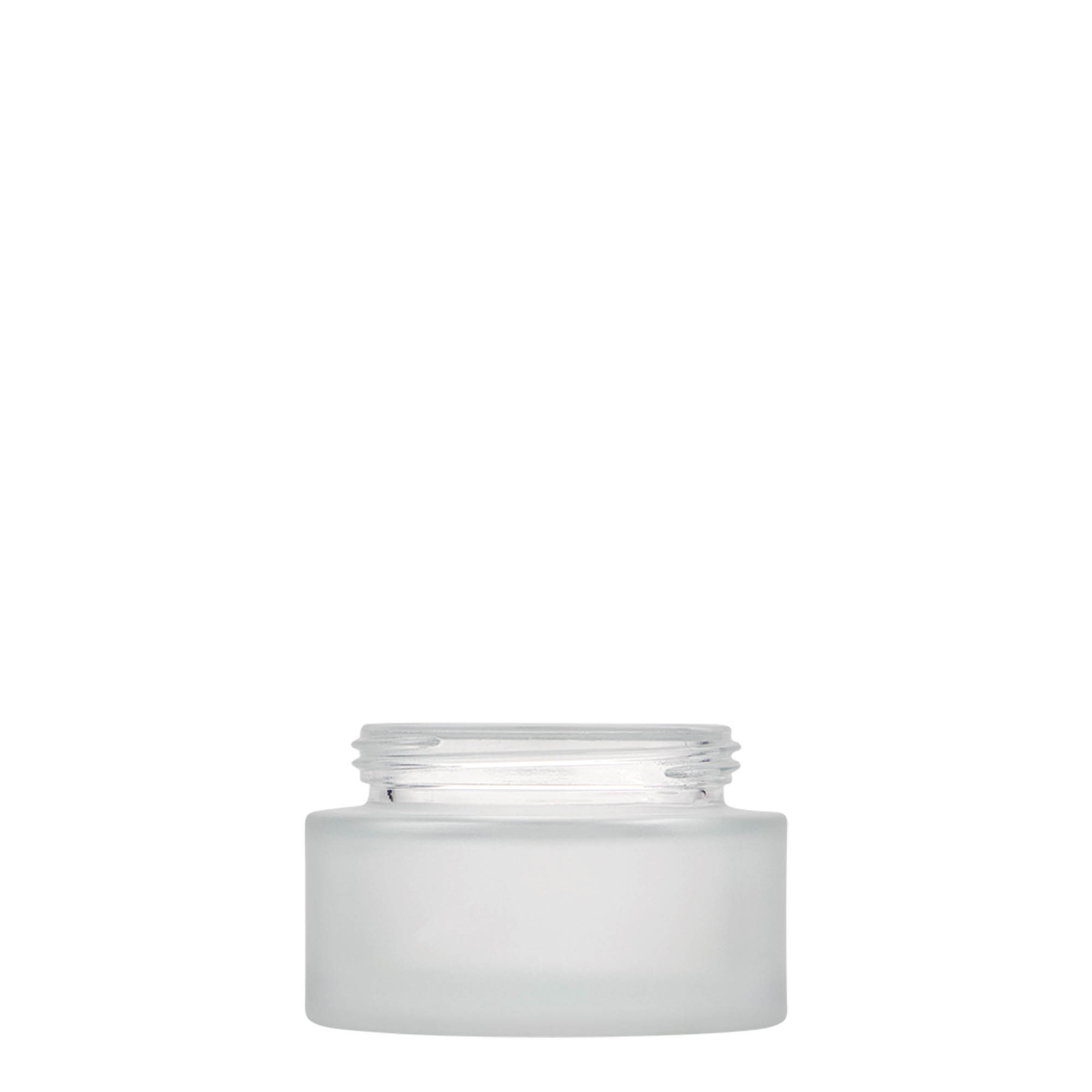 50 ml tarro 'Edición Platino', vidrio, esmerilado, boca: cierre de rosca