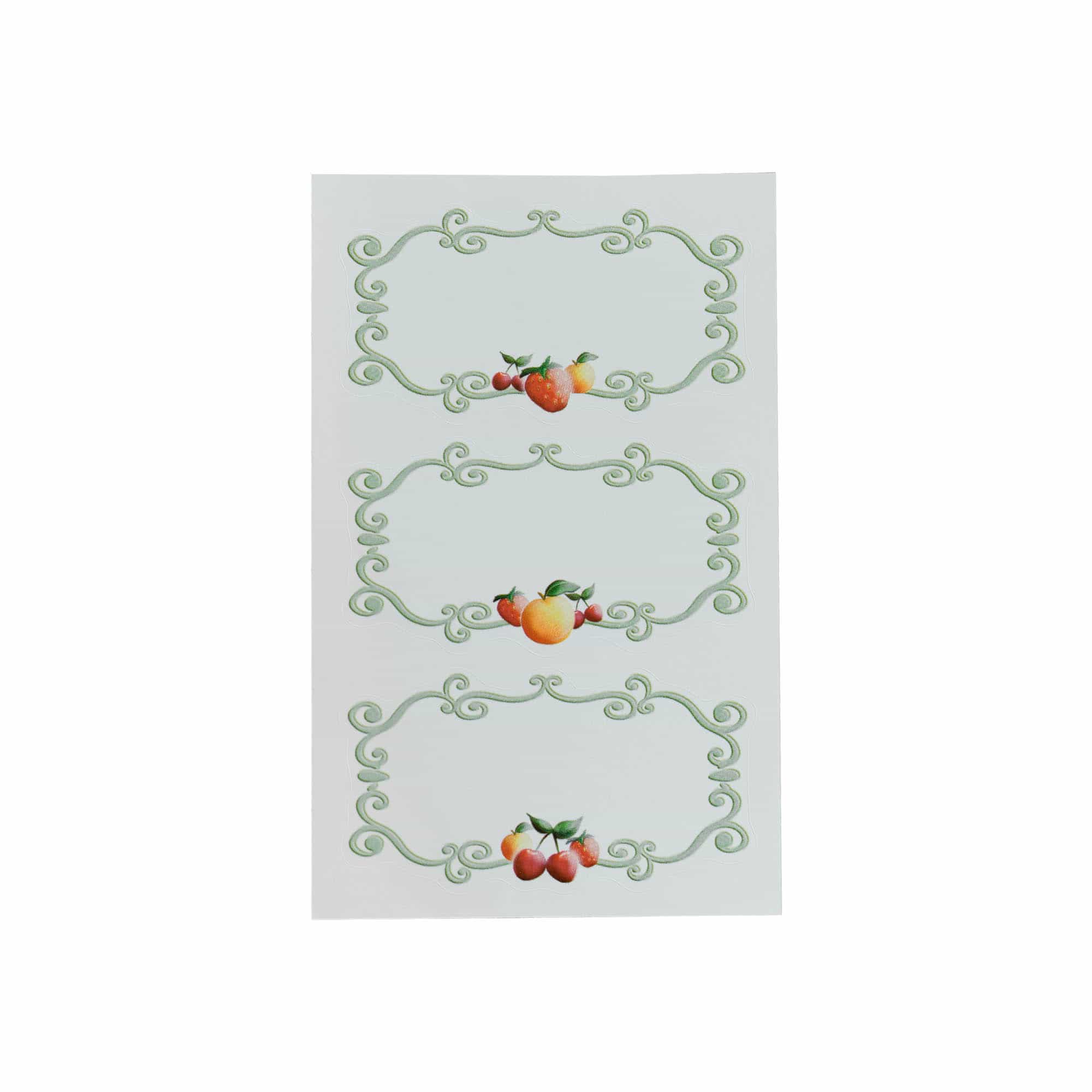 Zweckform Etiquetas 'Marco Frutas', rectangulares, papel, multicolor