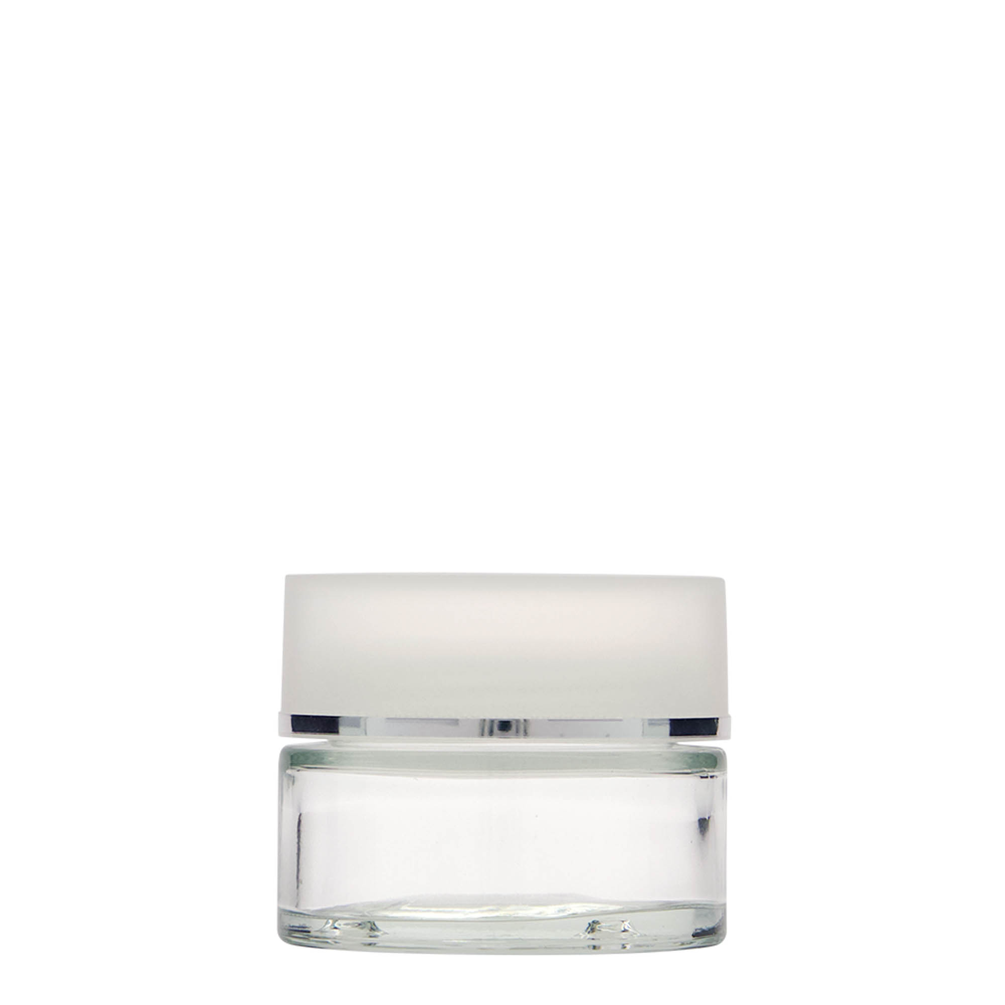 50 ml tarro «Clear Edition», vidrio, boca: cierre de rosca