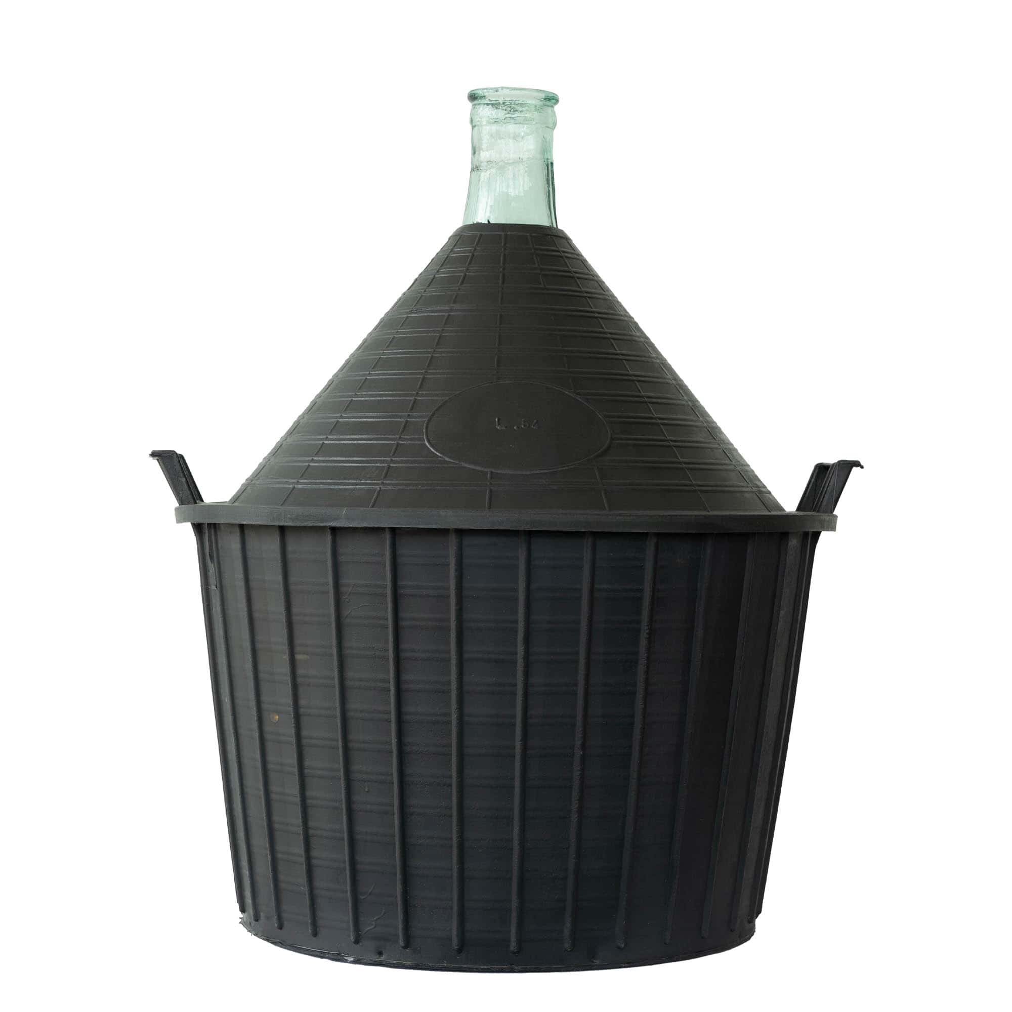 Damajuana de cuello estrecho de 54 l, vidrio, boca: capuchón Damajuana de cuello estrecho de 54 l, vidrio, boca: capuchón