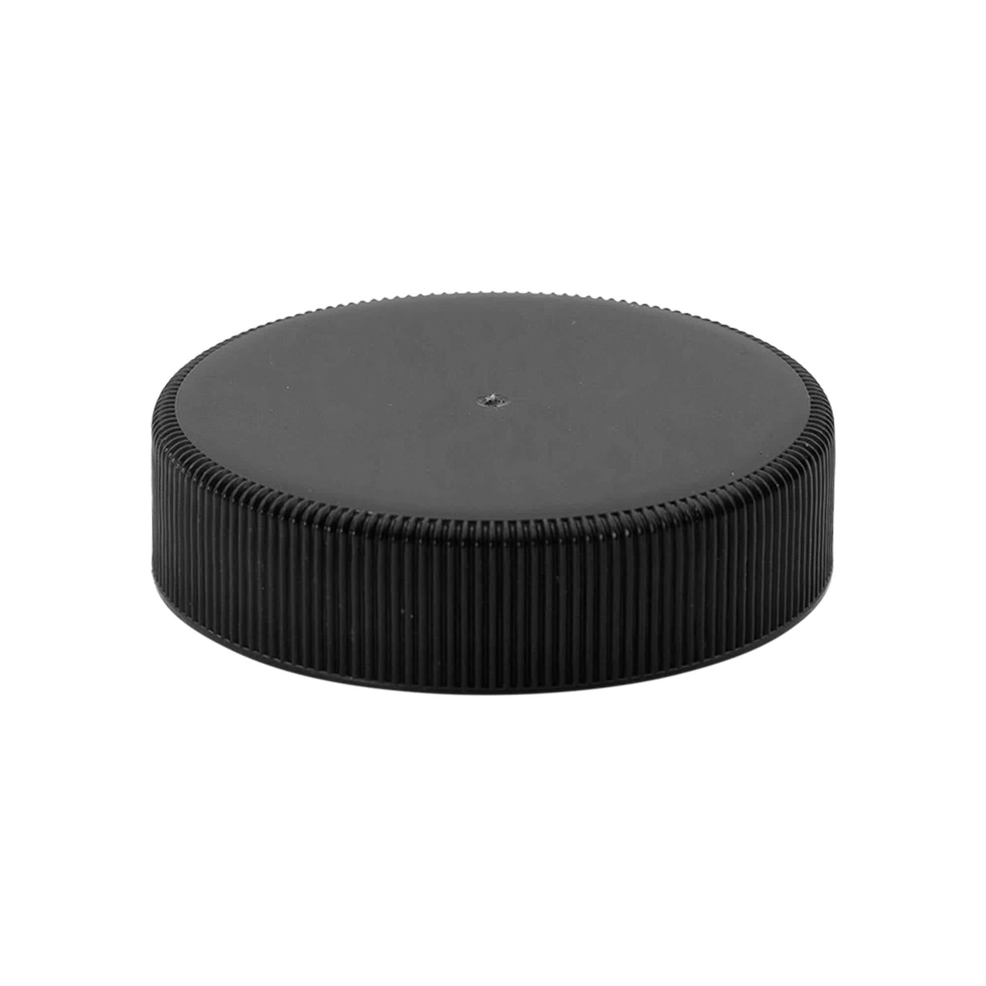 Tapa roscada con inserto de EPE, plástico PP, negro, para boca: DIN 60 Tapa roscada con inserto de EPE, plástico PP, negro, para boca: DIN 60