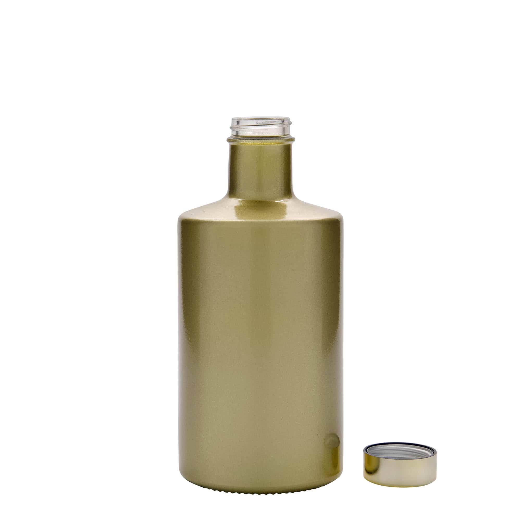 Botella de vidrio 'Caroline' de 500 ml, dorado, boca: GPI 33