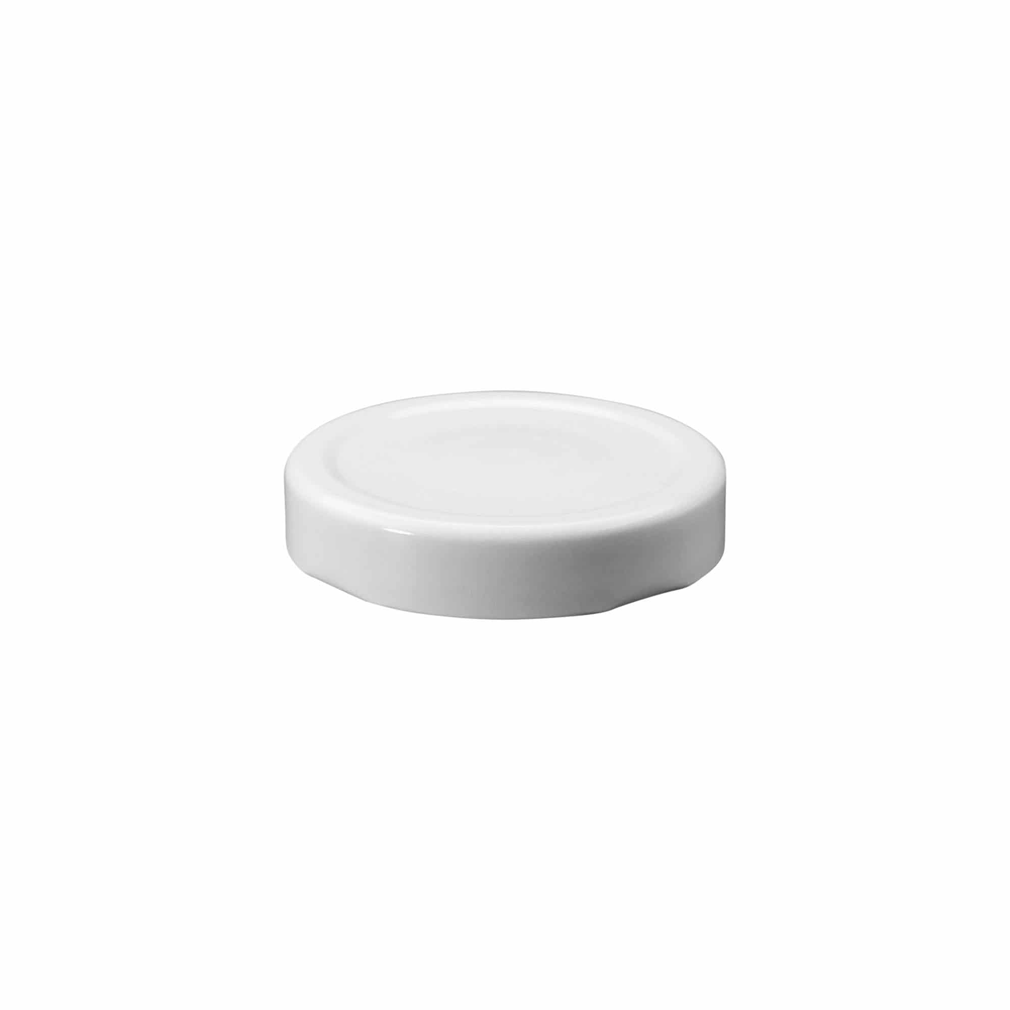 Tapa de rosca profunda, hojalata, blanca, para boca: Deep-TO 66
