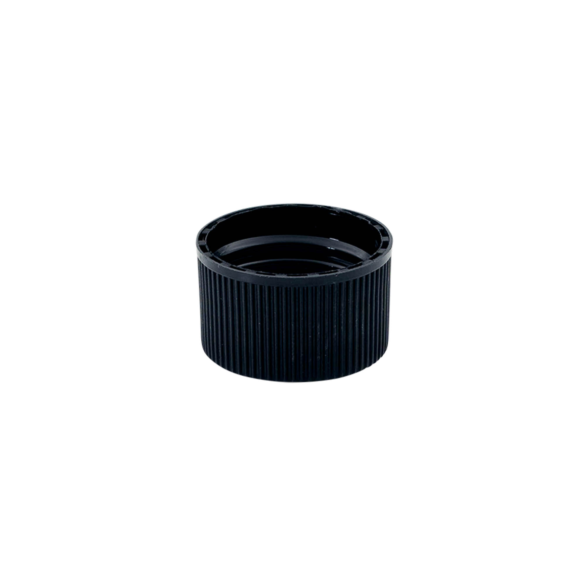 Tapón roscado con inserto de EPE, plástico PE, negro, para boca: DIN 25 Tapón roscado con inserto de EPE, plástico PE, negro, para boca: DIN 25