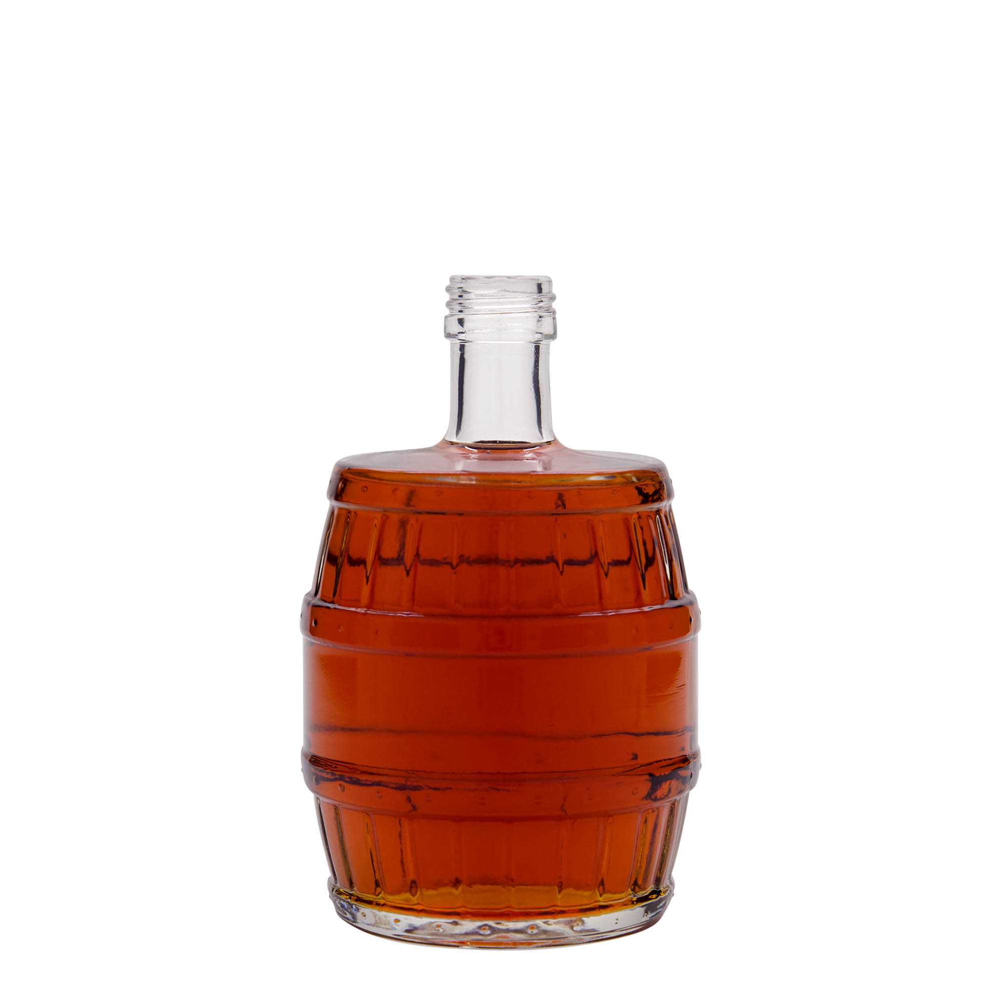 Botella de vidrio de 500 ml 'Barril', boca: PP 28 Botella de vidrio de 500 ml 'Barril', boca: PP 28