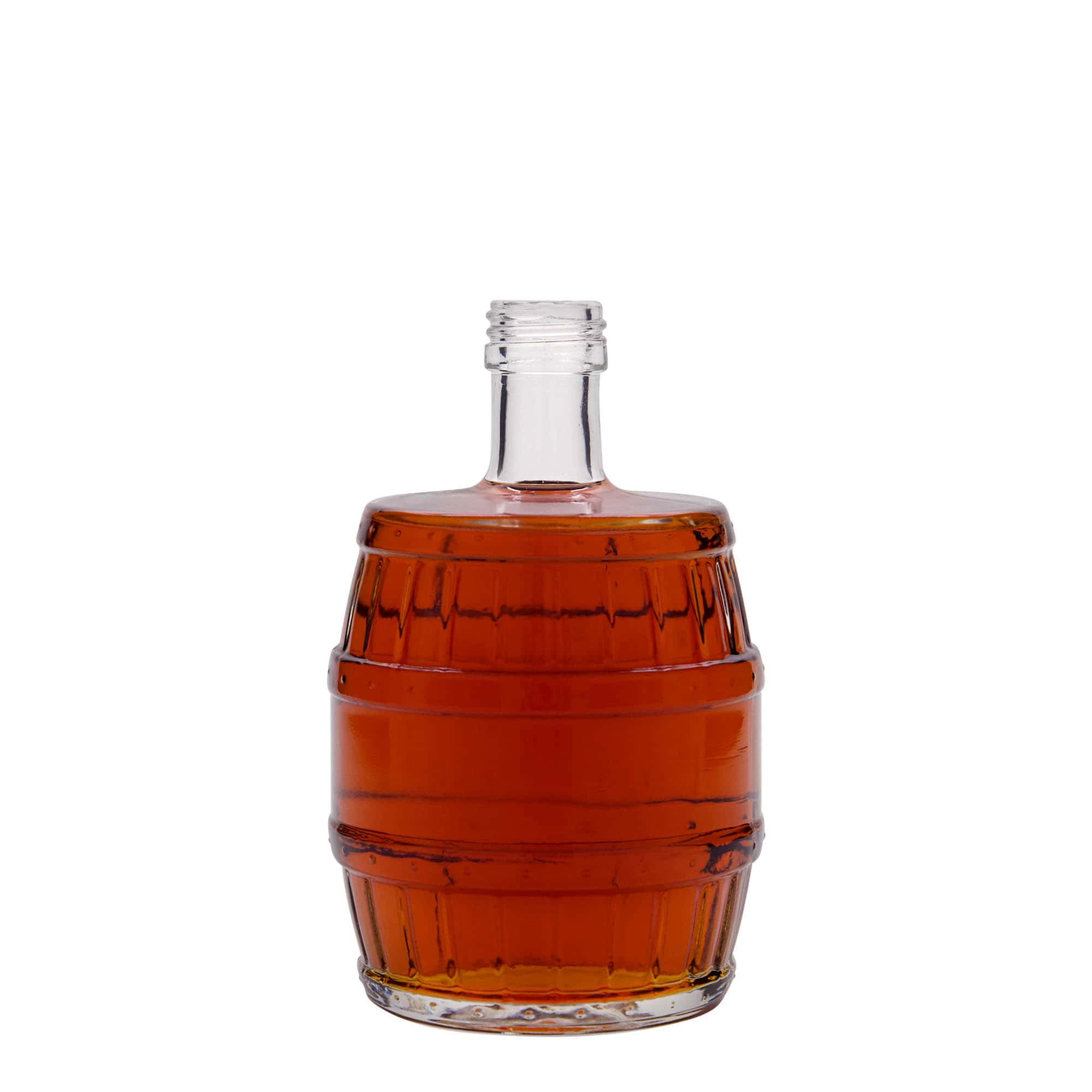 Botella de vidrio de 500 ml 'Barril', boca: PP 28 Botella de vidrio de 500 ml 'Barril', boca: PP 28