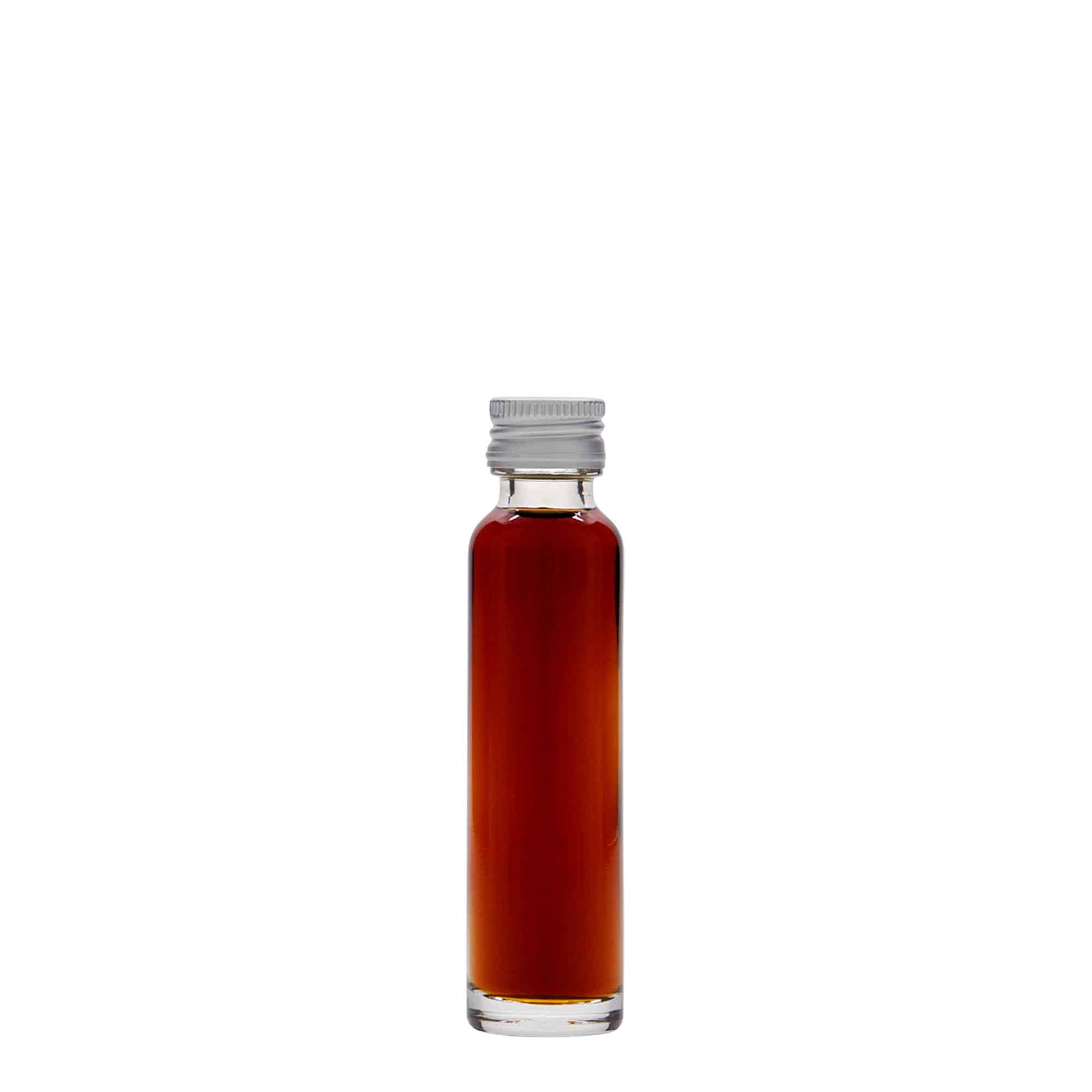 Botella cilíndrica de 20 ml, vidrio, boca: PP 18