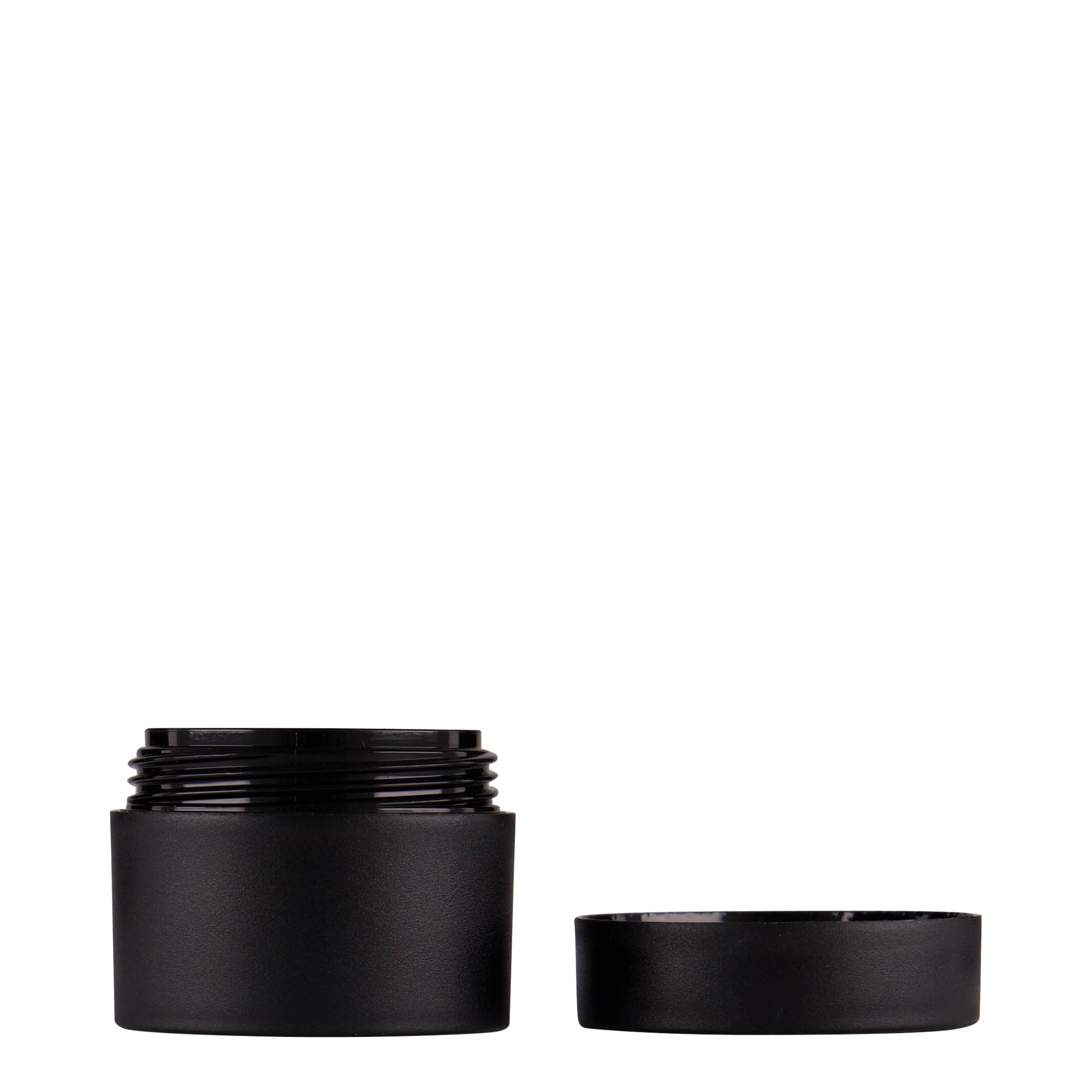 15 ml bote de plástico 'Antonella', PP, negro, boca: cierre de rosca