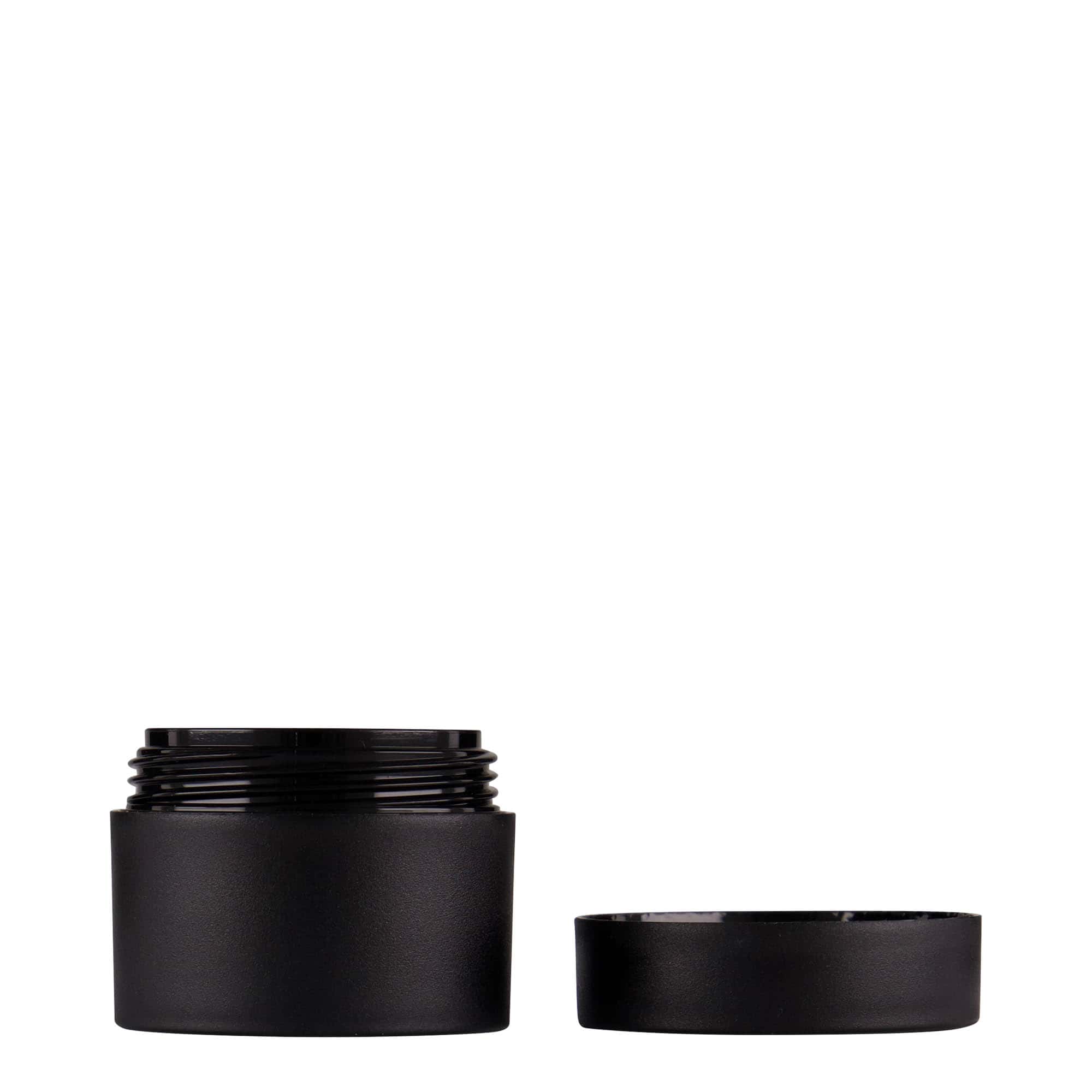 15 ml bote de plástico 'Antonella', PP, negro, boca: cierre de rosca