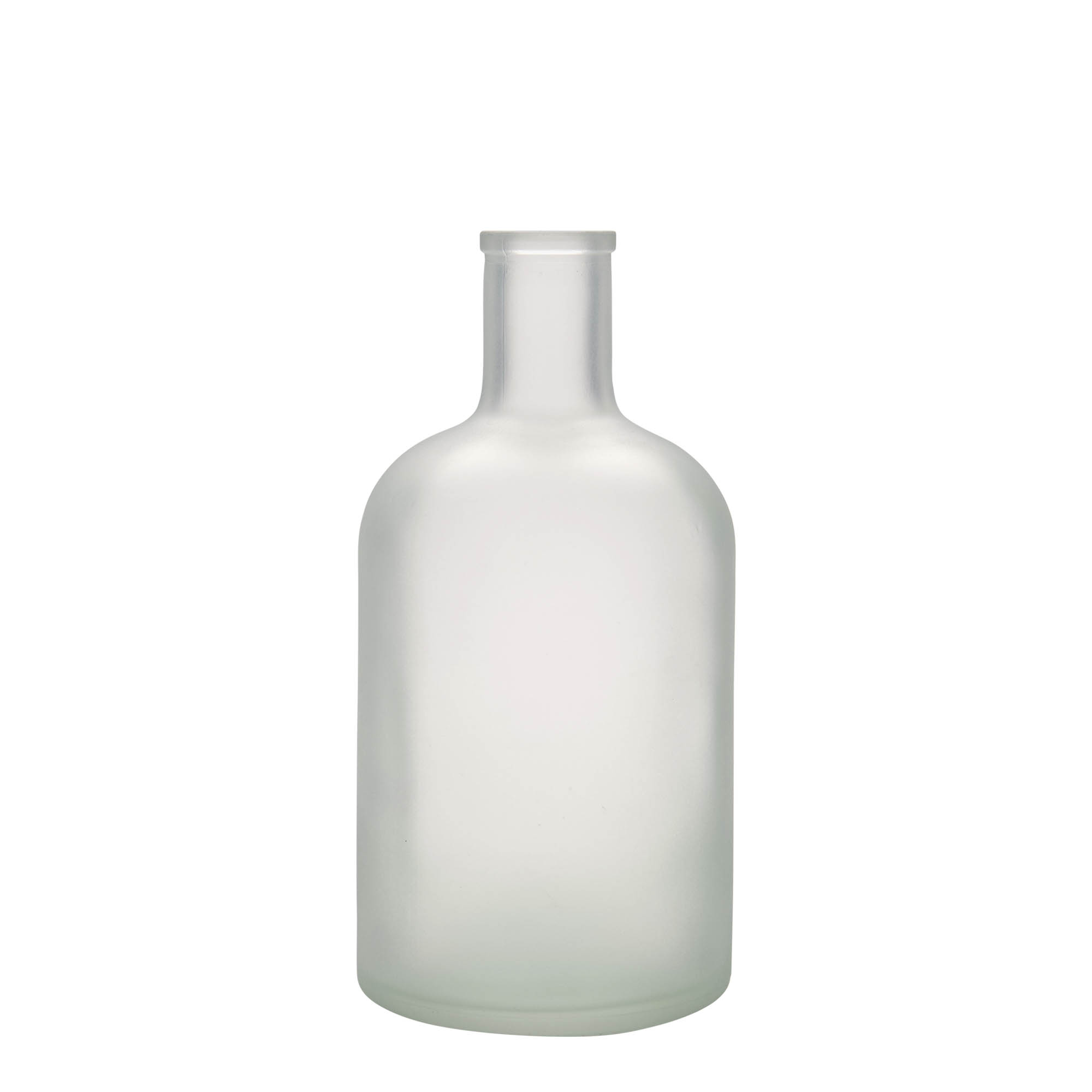 Botella de vidrio de 700 ml 'Gerardino', escarchada, boca: corcho