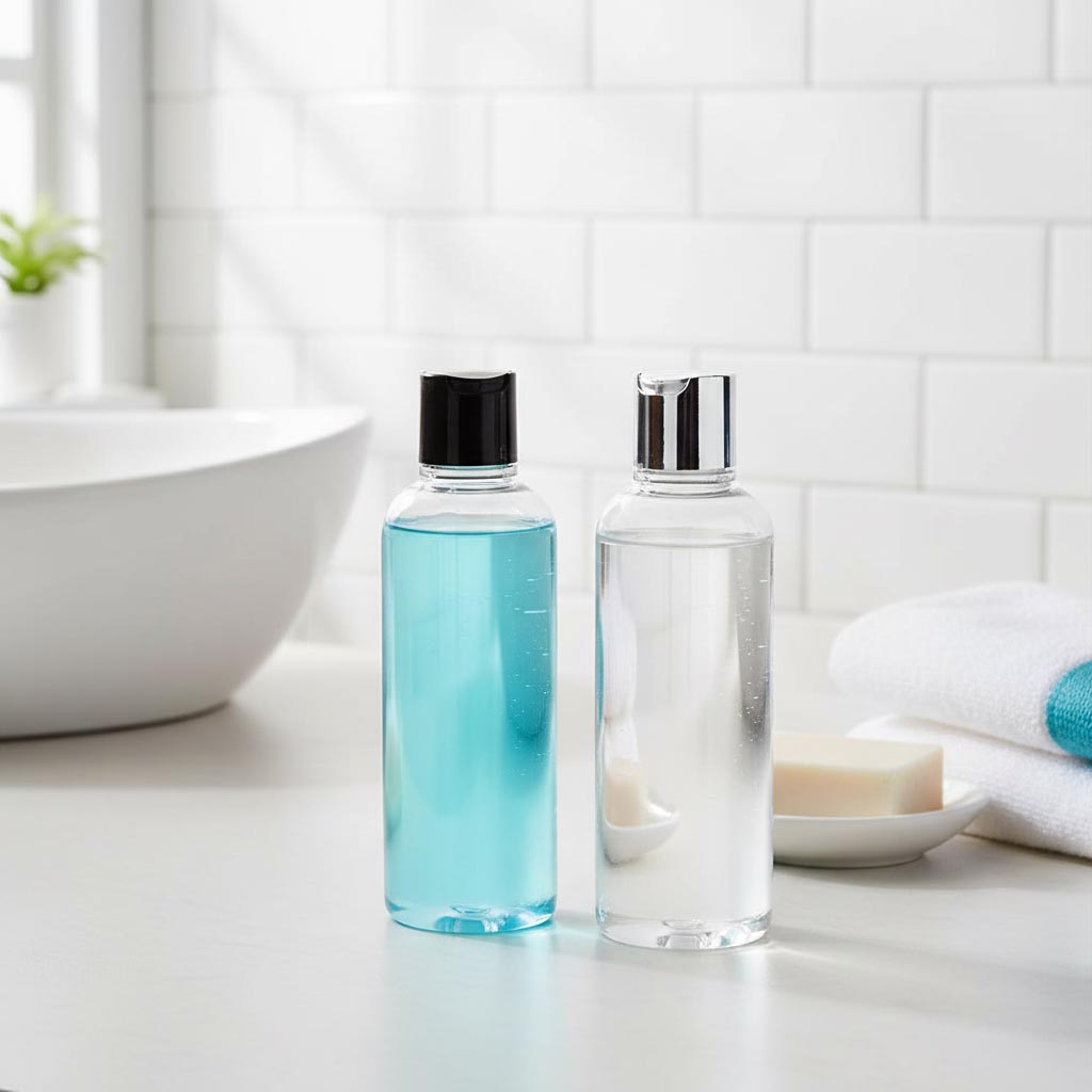 Tapa de rosca Disc Top, plástico PP, negro, para boca: 24/410