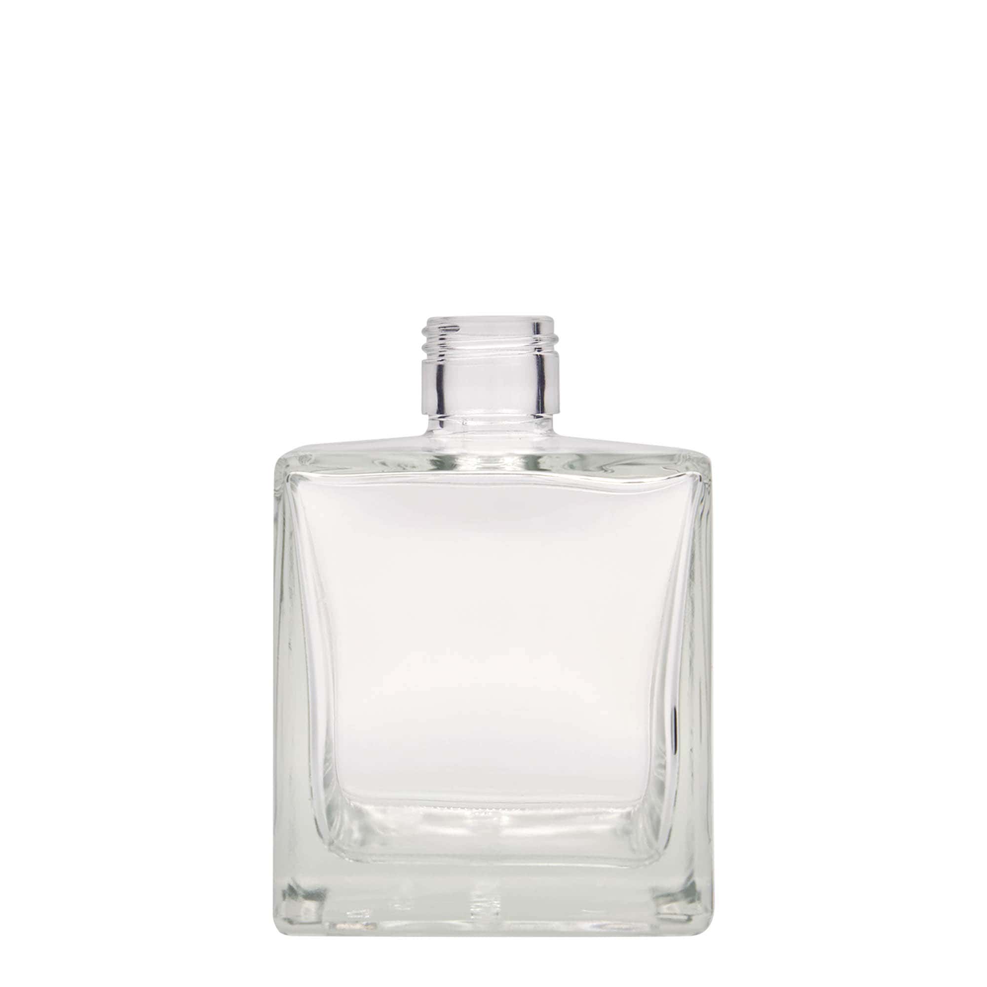 Botella de vidrio 'Cube' de 500 ml, cuadrada, boca: PP 31,5