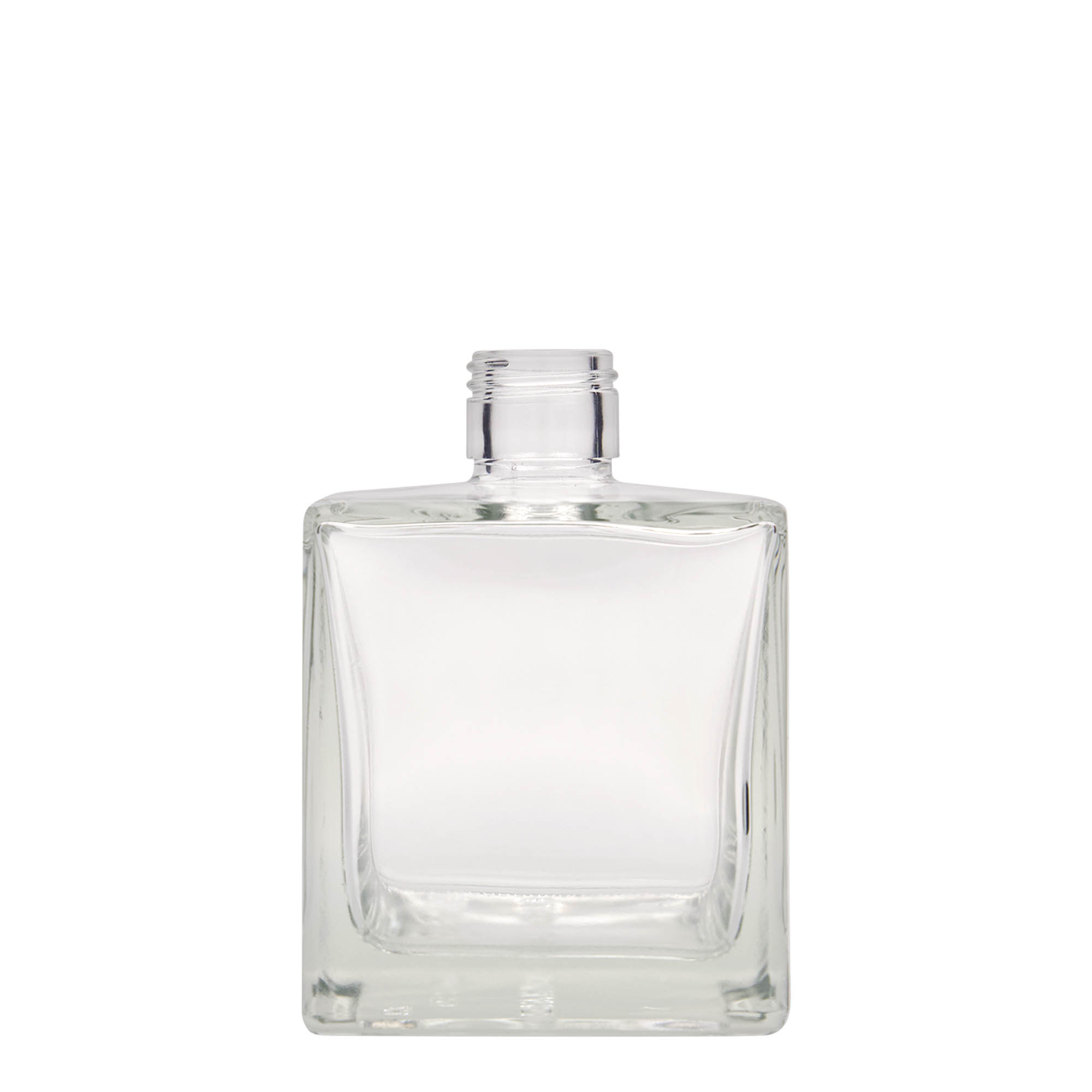 Botella de vidrio de 500 ml 'Cube', cuadrada, boca: PP 31,5 Botella de vidrio de 500 ml 'Cube', cuadrada, boca: PP 31,5