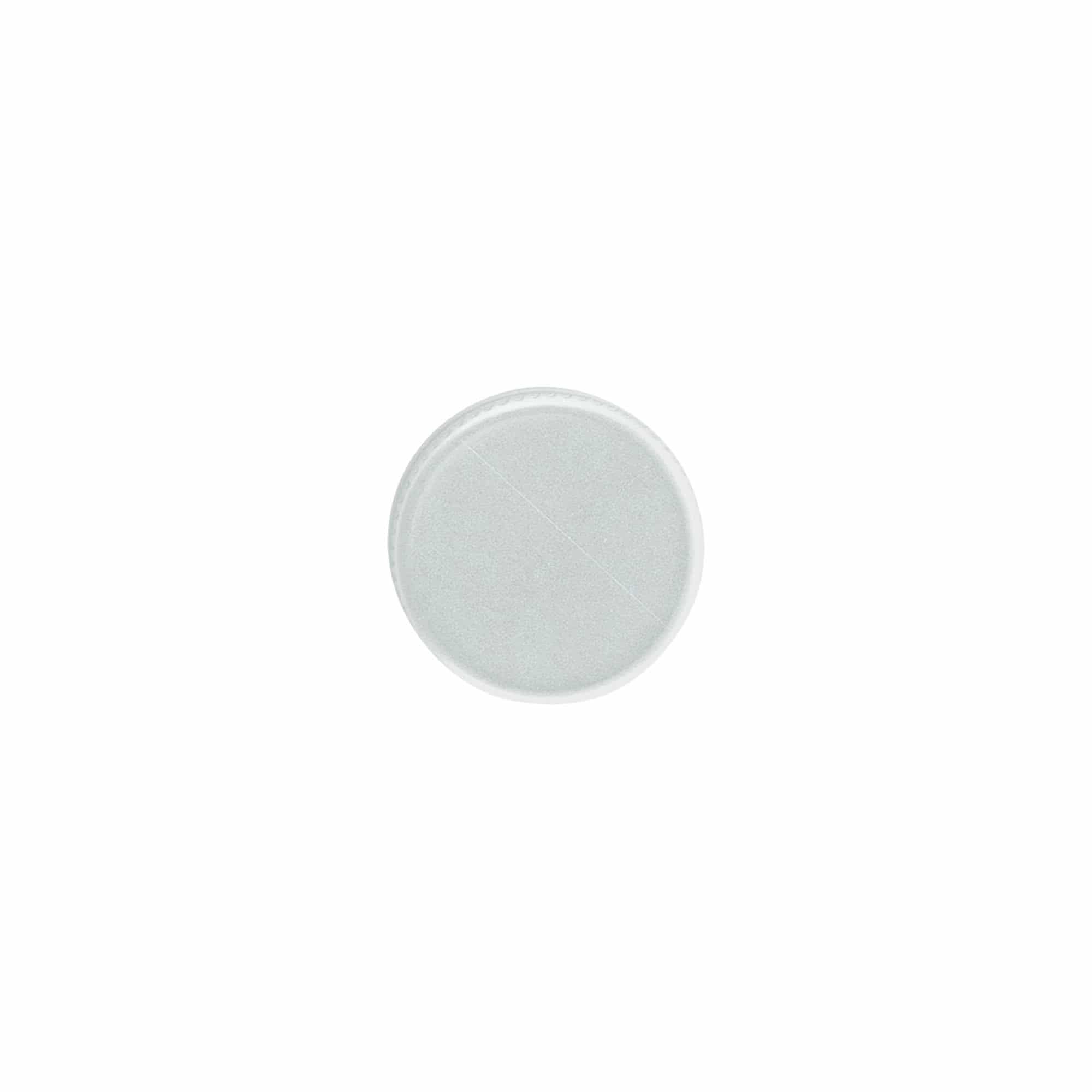 Tapa de rosca, metal, plateado, para boca: PP 24