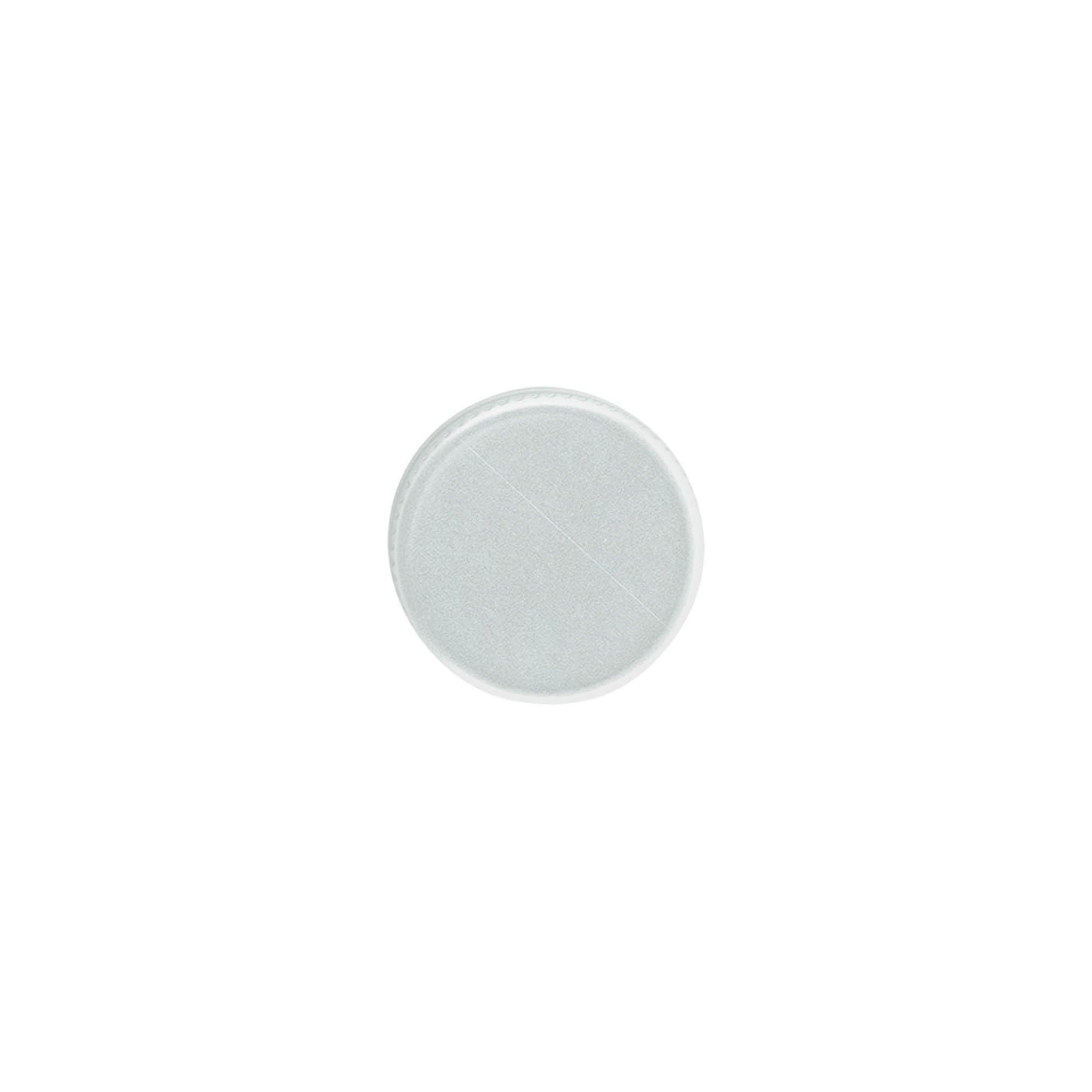 Tapa de rosca, metal, plateado, para boca: PP 24 Tapa de rosca, metal, plateado, para boca: PP 24