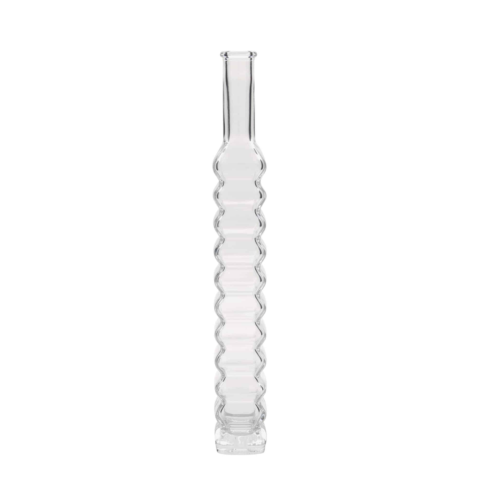 Botella de vidrio de 200 ml 'Roma, cuadrada, boca: corcho'