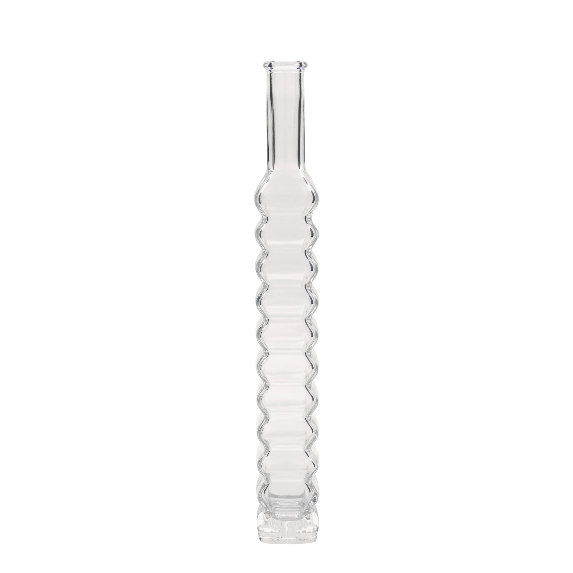 Botella de vidrio de 200 ml 'Roma, cuadrada, boca: corcho'