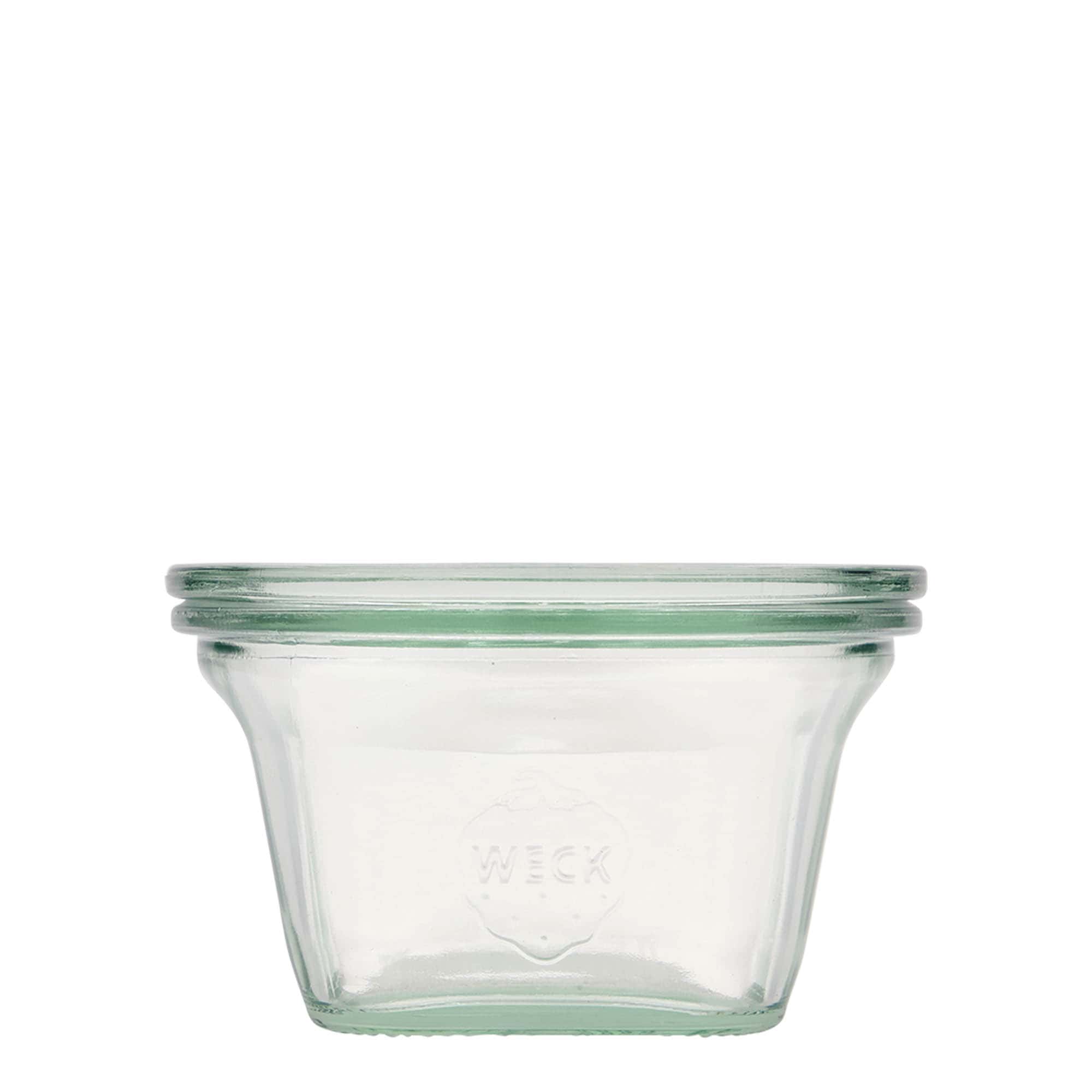 290 ml WECK-Quadroglas, cuadrado, boca: borde redondo