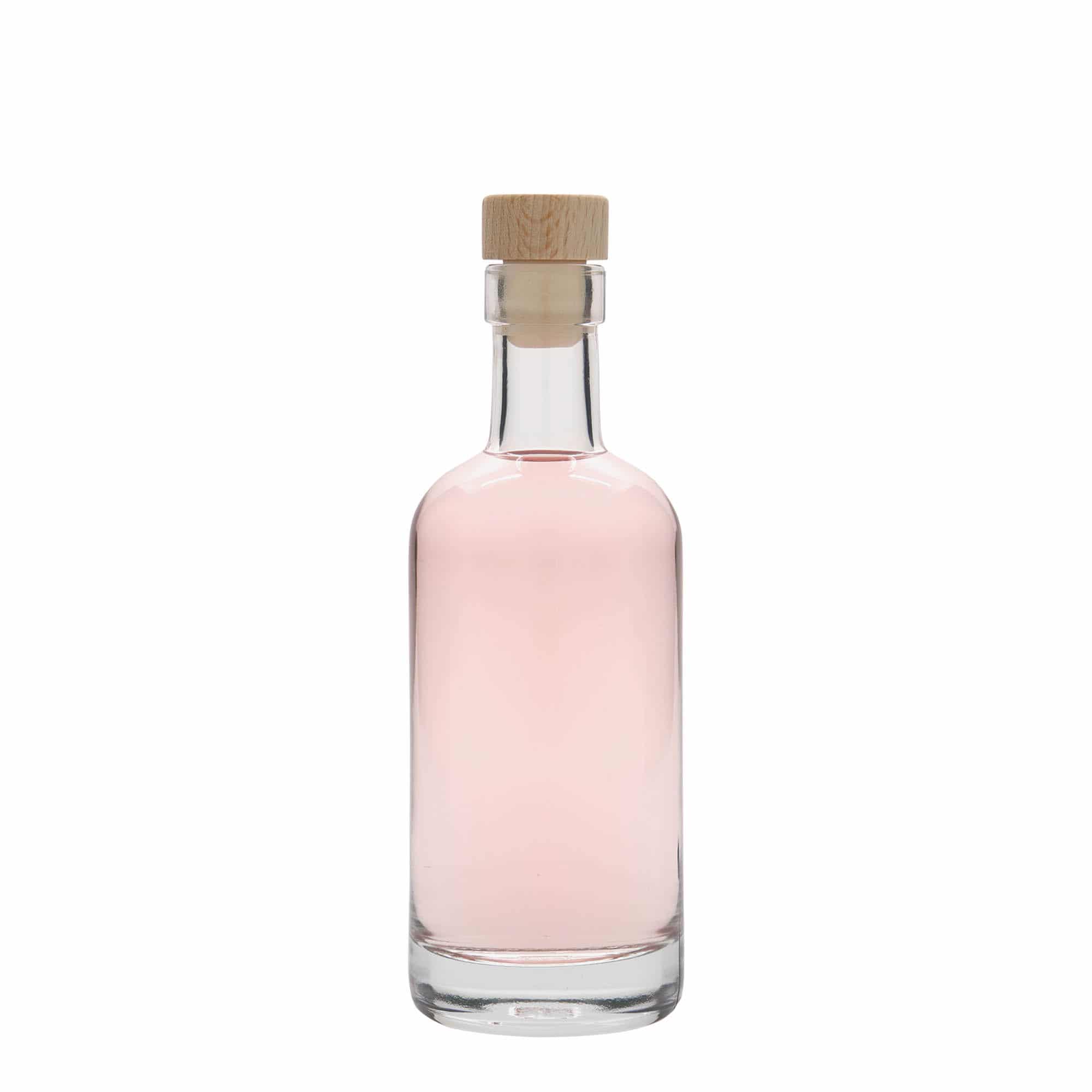 Botella de vidrio 'Linea Uno' de 250 ml, boca: corcho