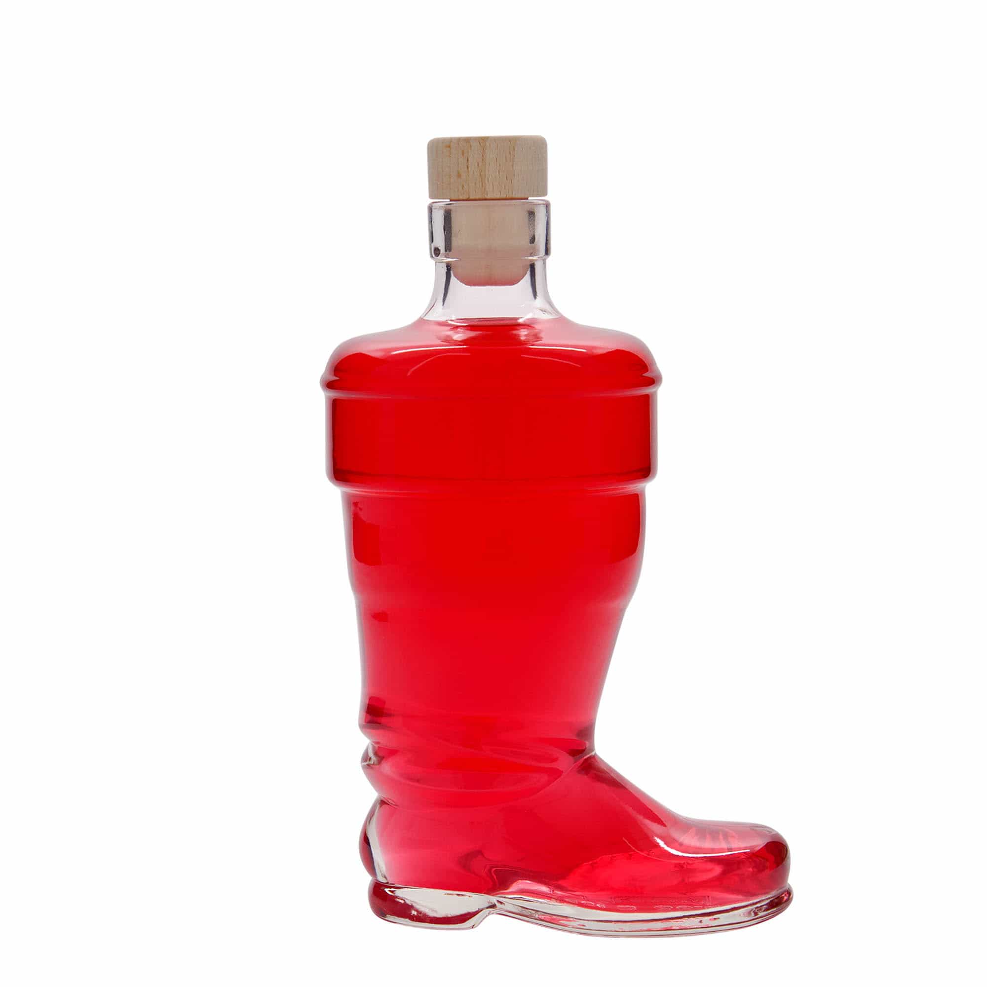 Botella de vidrio 'Bota' de 350 ml, boca: corcho