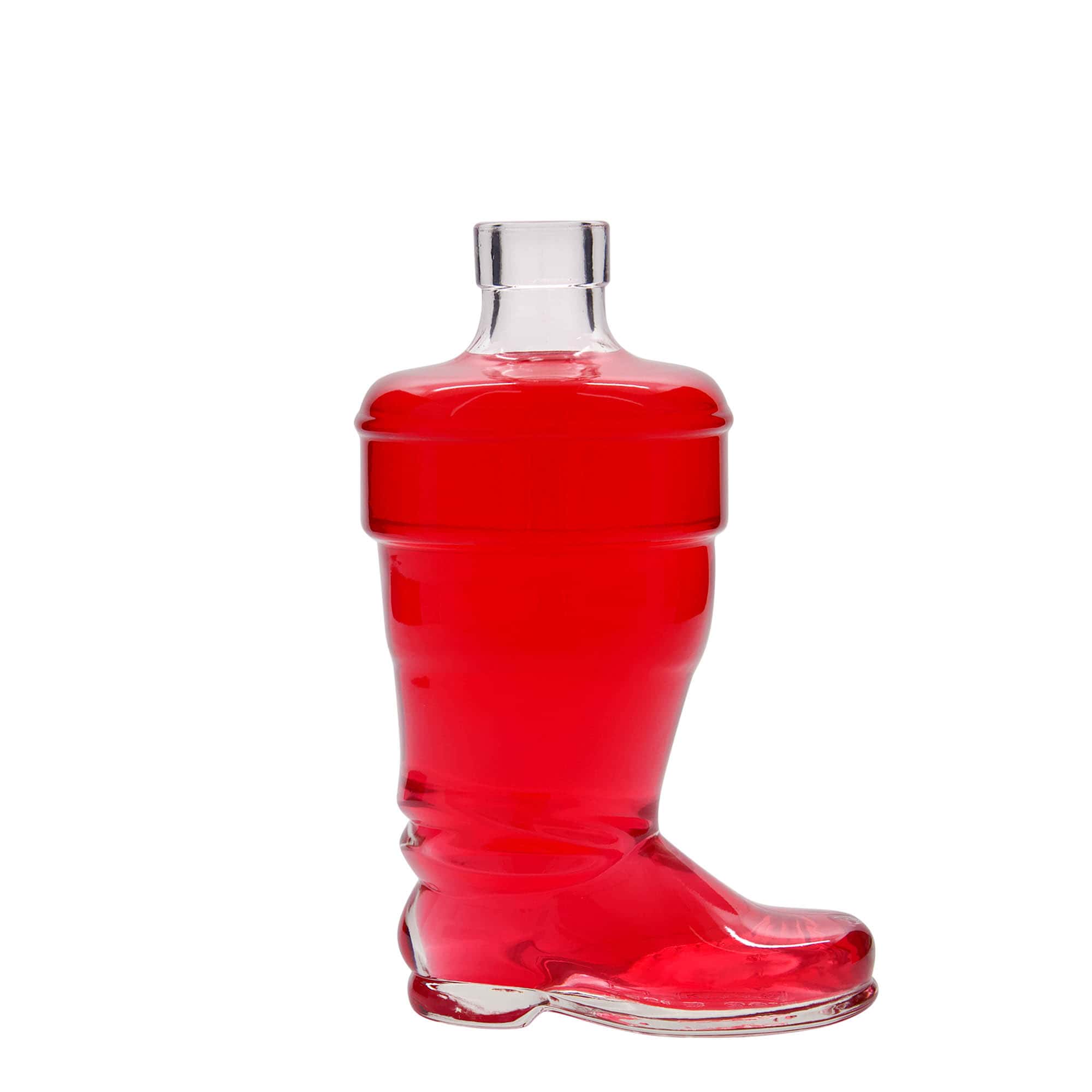 Botella de vidrio de 350 ml 'Bota', boca: corcho