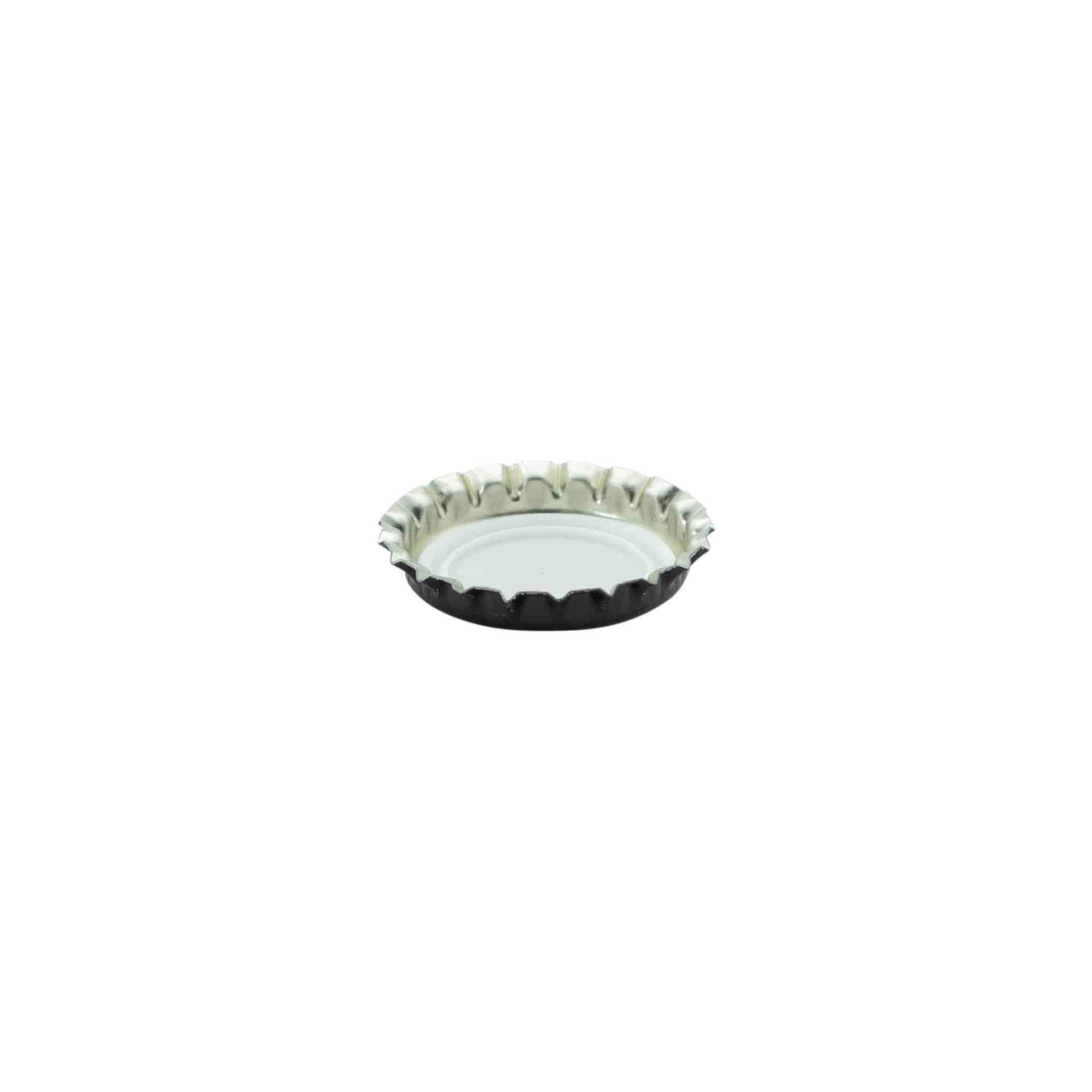 Chapas de botella de 26 mm, metal, negro