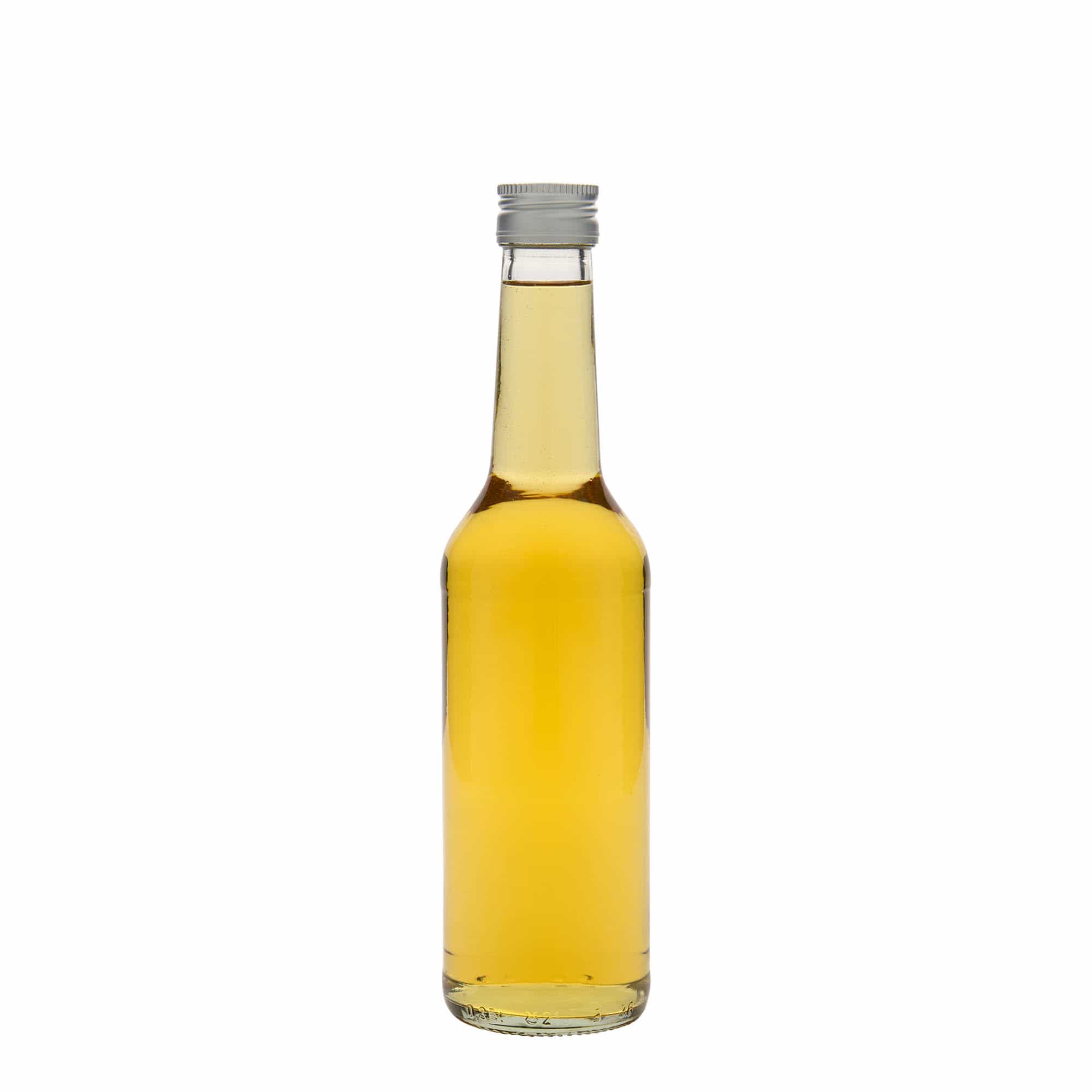 Botella de vidrio de 350 ml con cuello recto, boca: PP 28