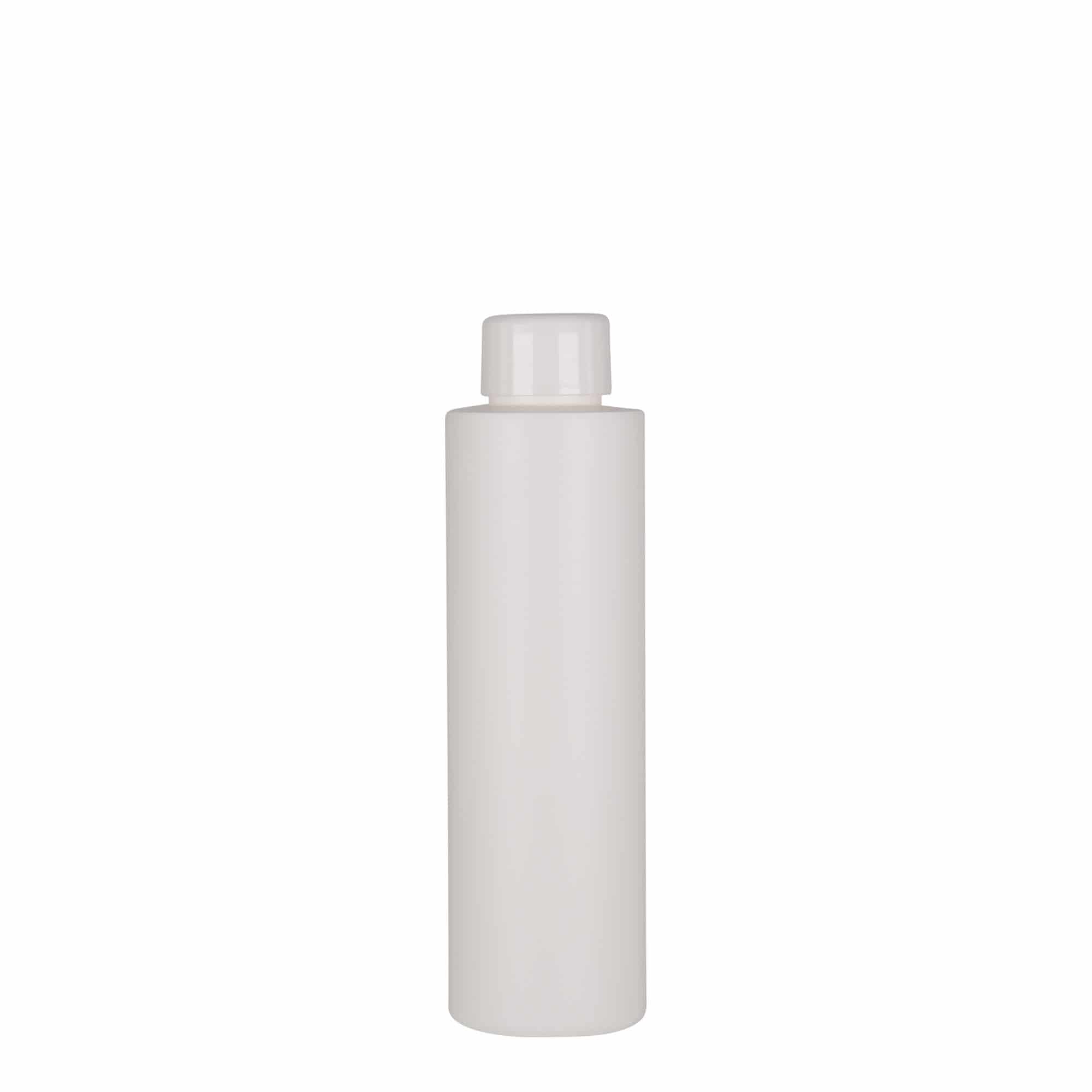 Botella de plástico 'Pipe' de 150 ml, HDPE, blanco, boca: GPI 24/410