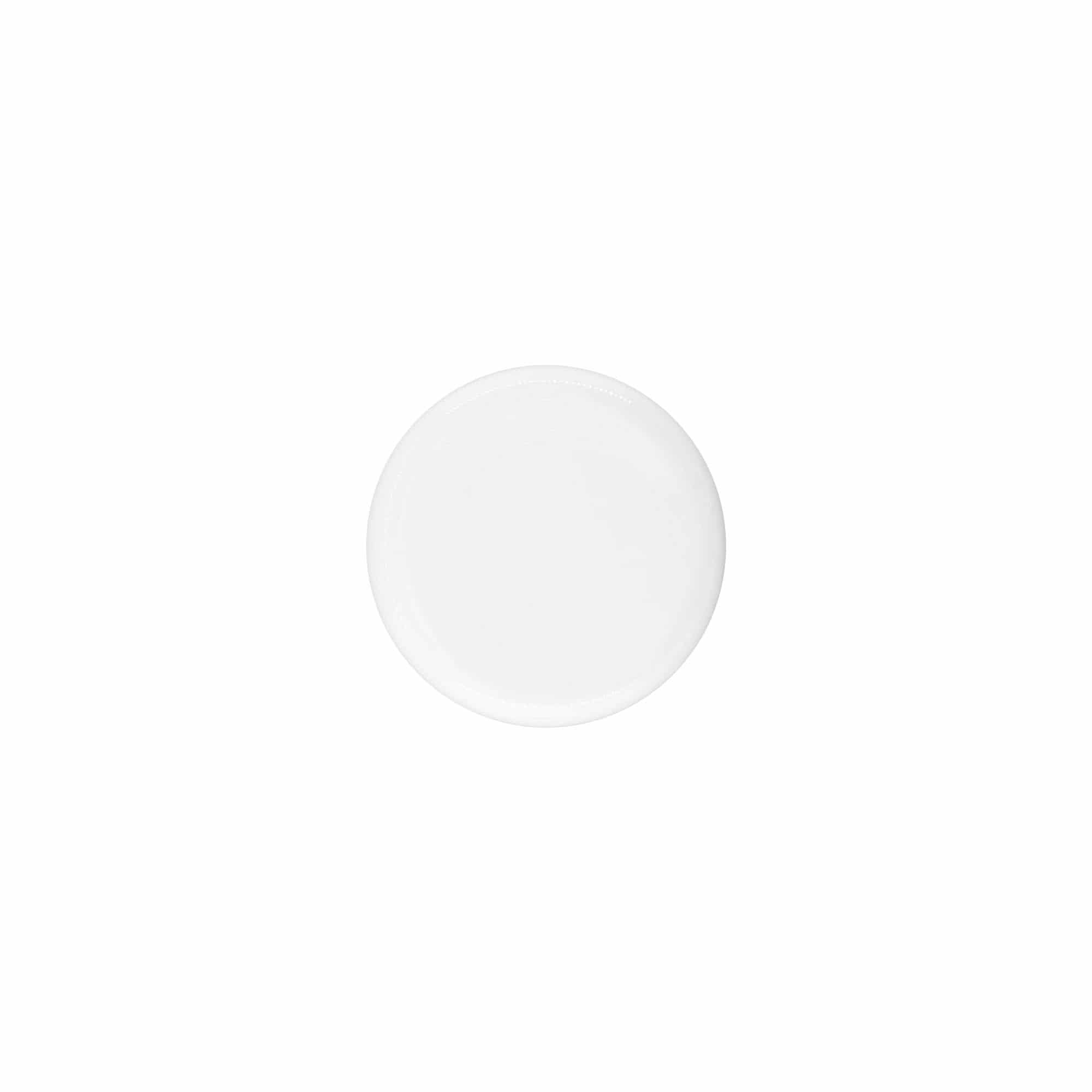Tapón de rosca para 30 ml 'Bianca', plástico PP, blanco
