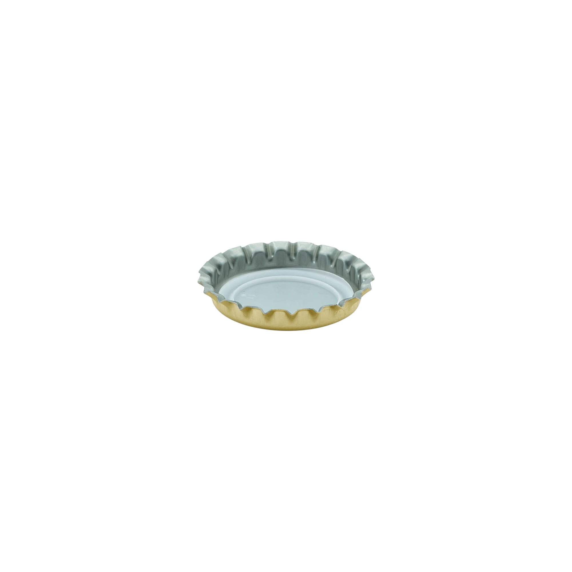 Tapones corona 26 mm, metal, dorado