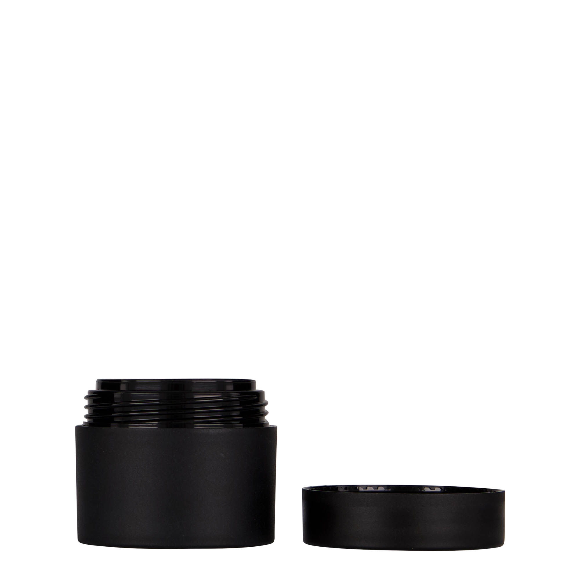 30 ml bote de plástico 'Antonella', PP, negro, boca: cierre de rosca 30 ml bote de plástico 'Antonella', PP, negro, boca: cierre de rosca