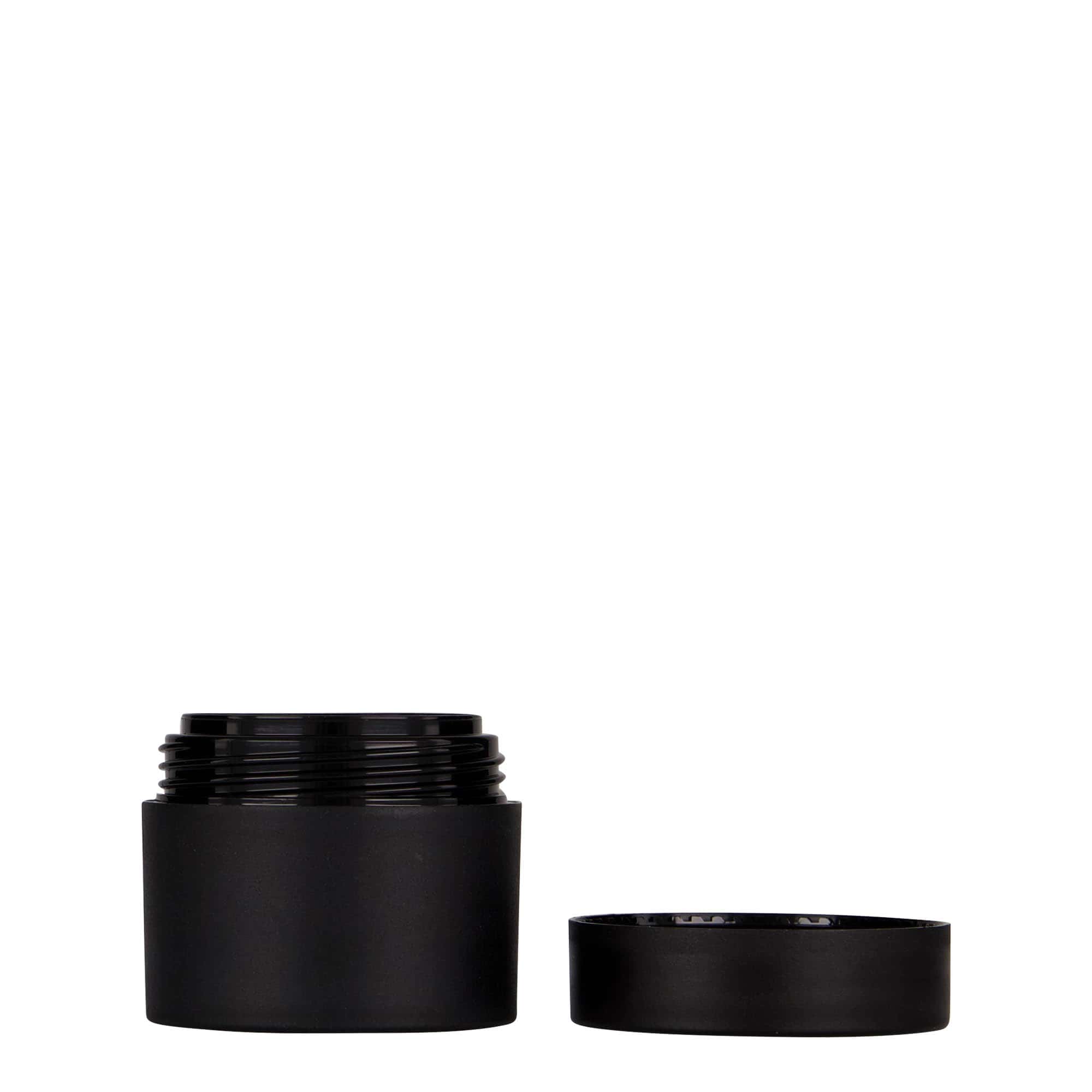 30 ml bote de plástico 'Antonella', PP, negro, boca: cierre de rosca 30 ml bote de plástico 'Antonella', PP, negro, boca: cierre de rosca