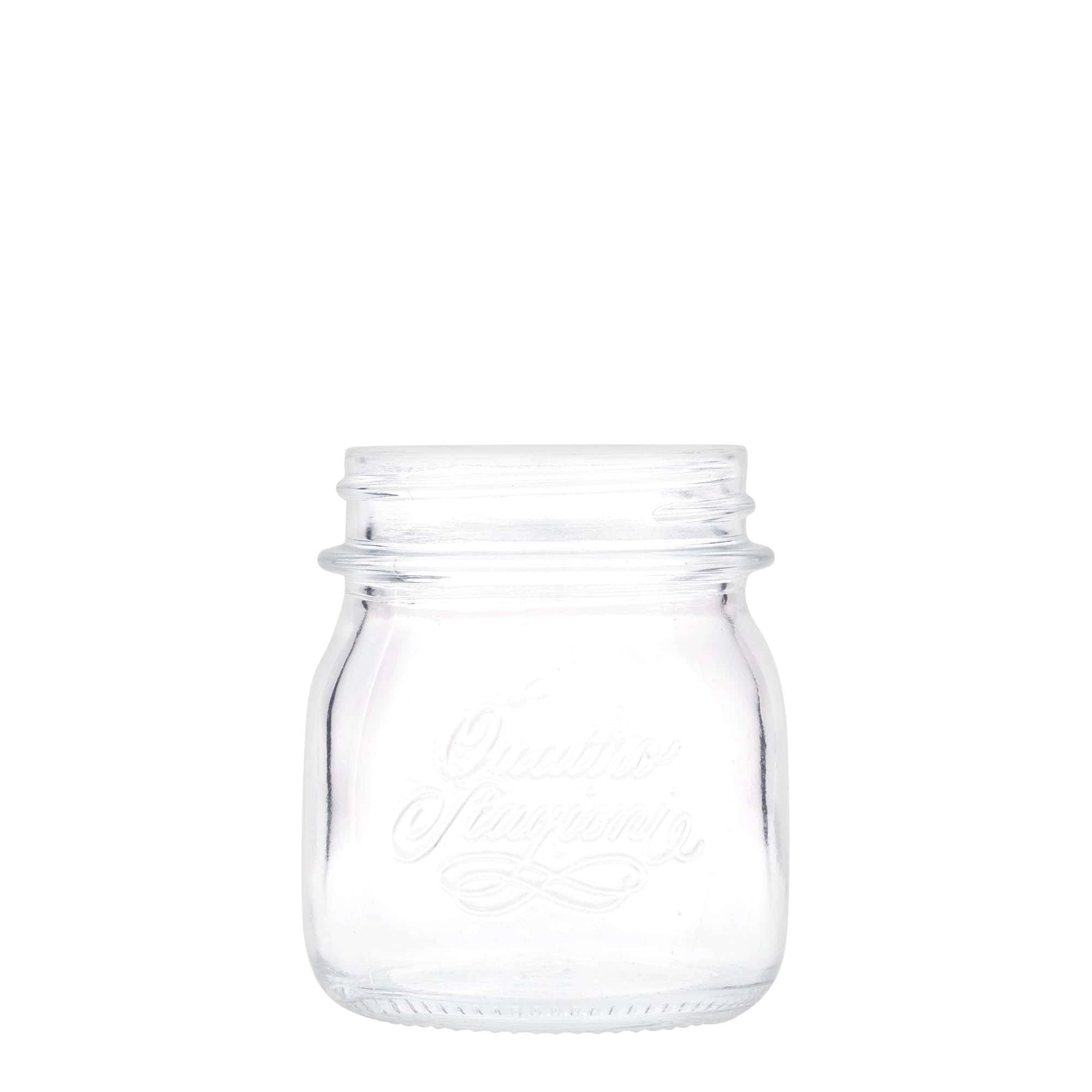 250 ml frasco de vidrio 'Quattro Stagioni', boca: cierre de rosca 250 ml frasco de vidrio 'Quattro Stagioni', boca: cierre de rosca